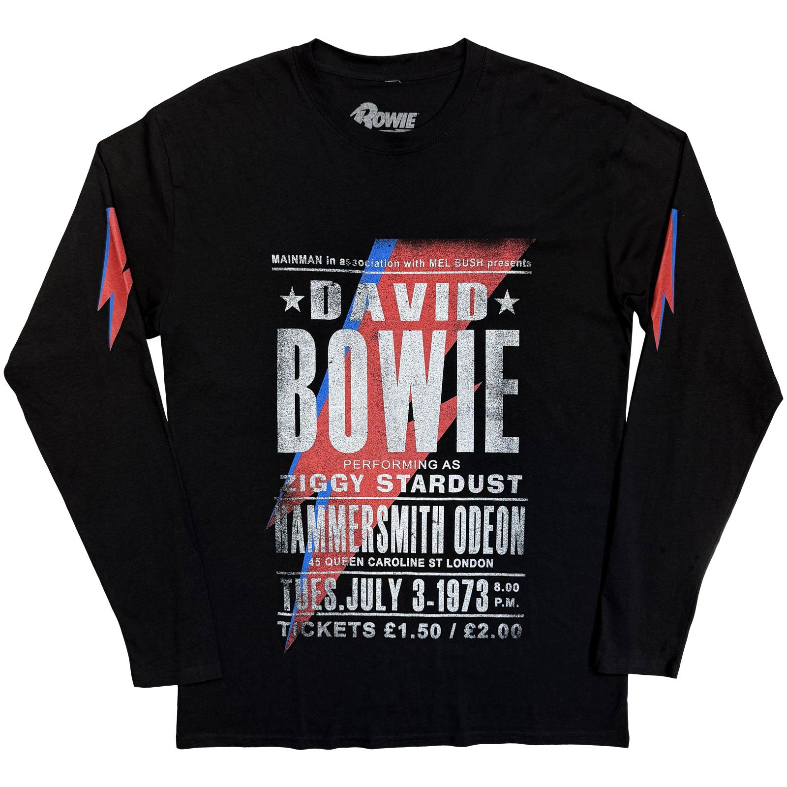 Een foto van een David Bowie T-Shirt