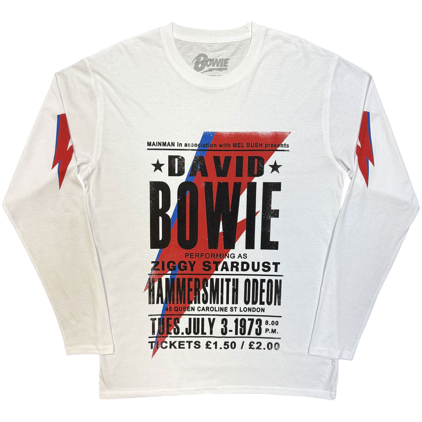 Een foto van een David Bowie T-Shirt