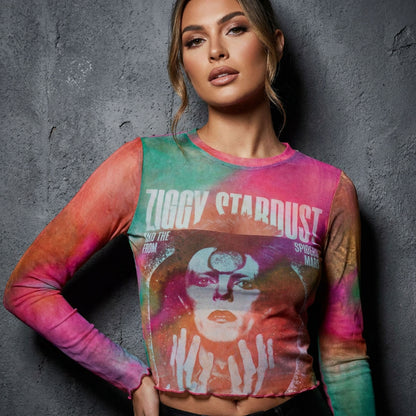 Een foto van een David Bowie T-Shirt