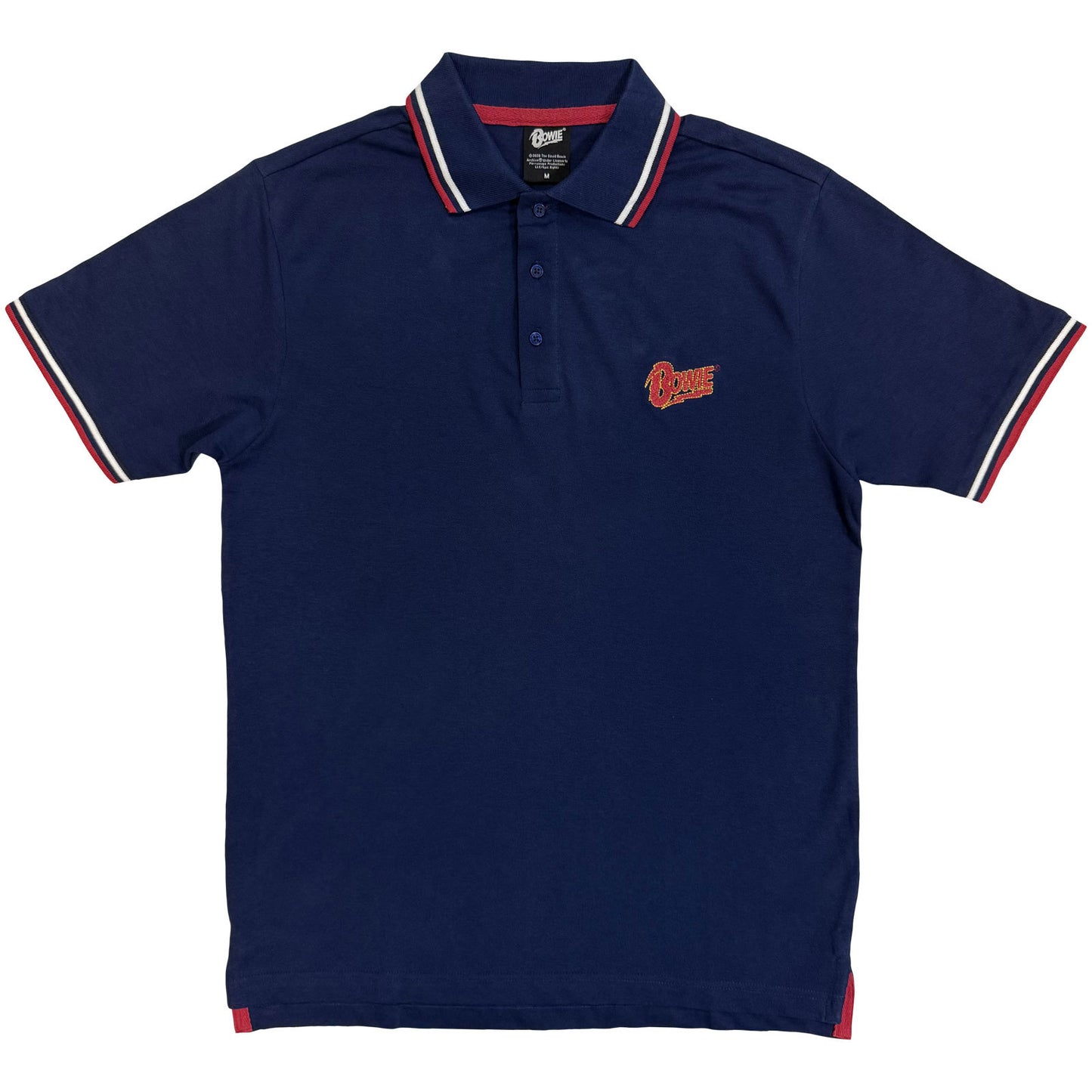 Een foto van een David Bowie Polo Shirt