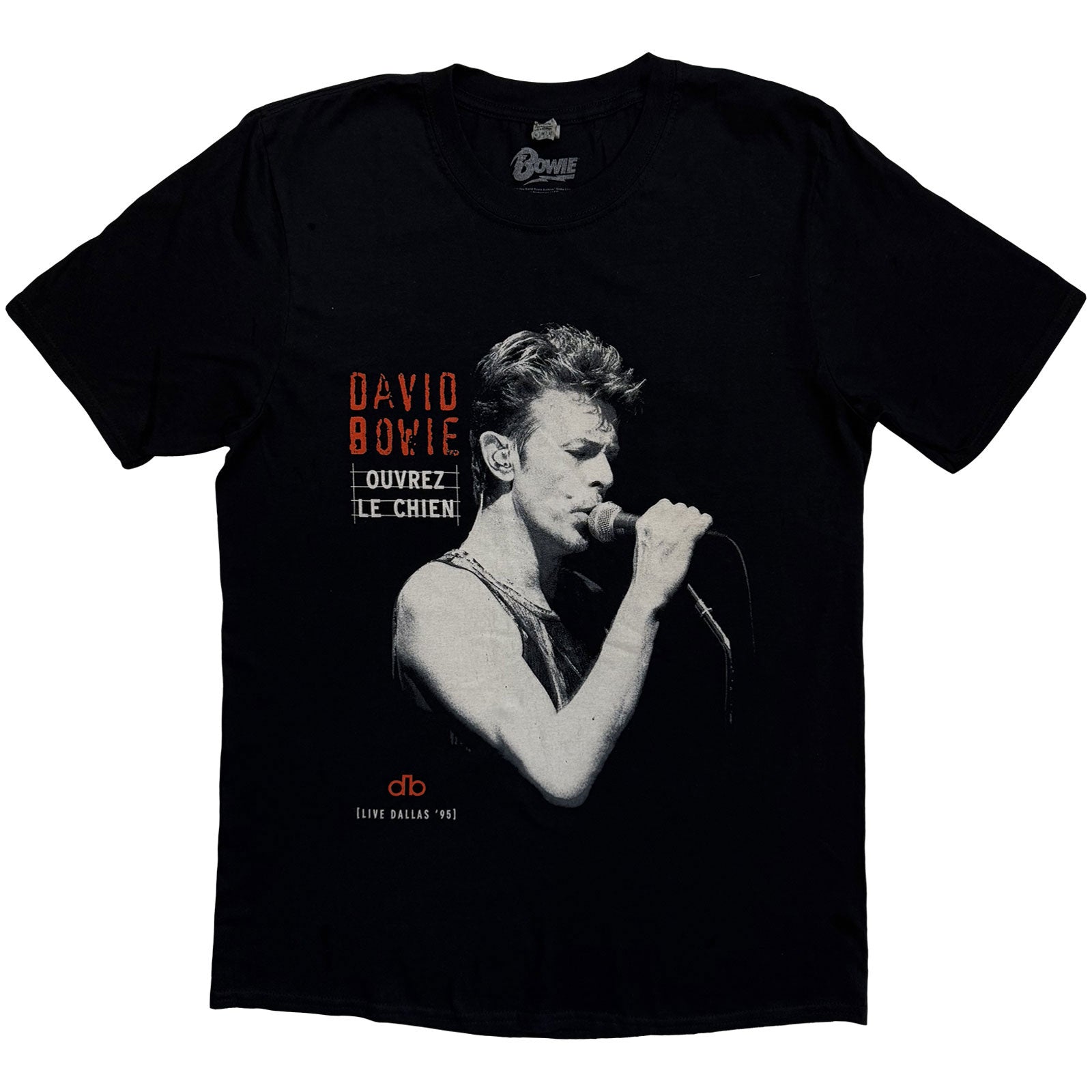 Een foto van een David Bowie T-Shirt