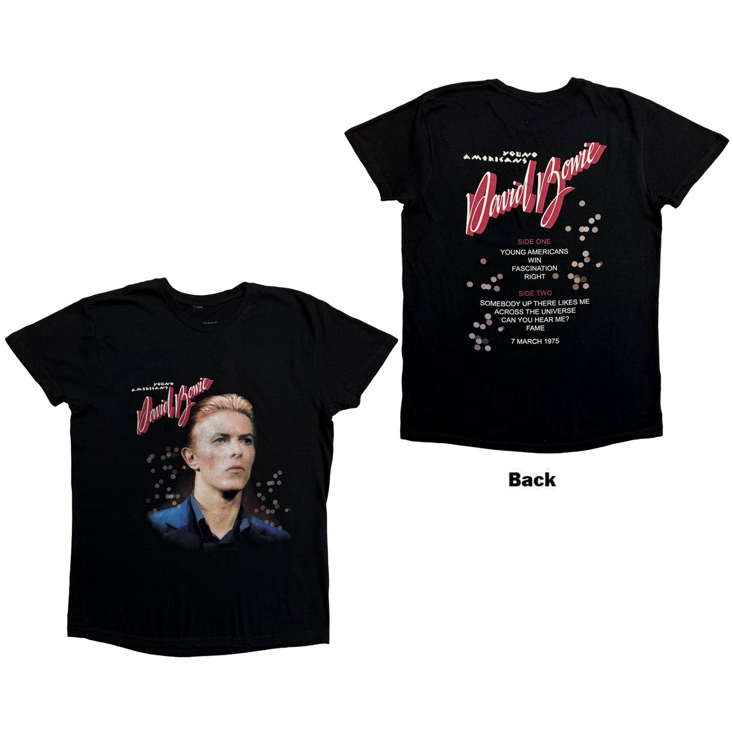 Een foto van een David Bowie T-Shirt