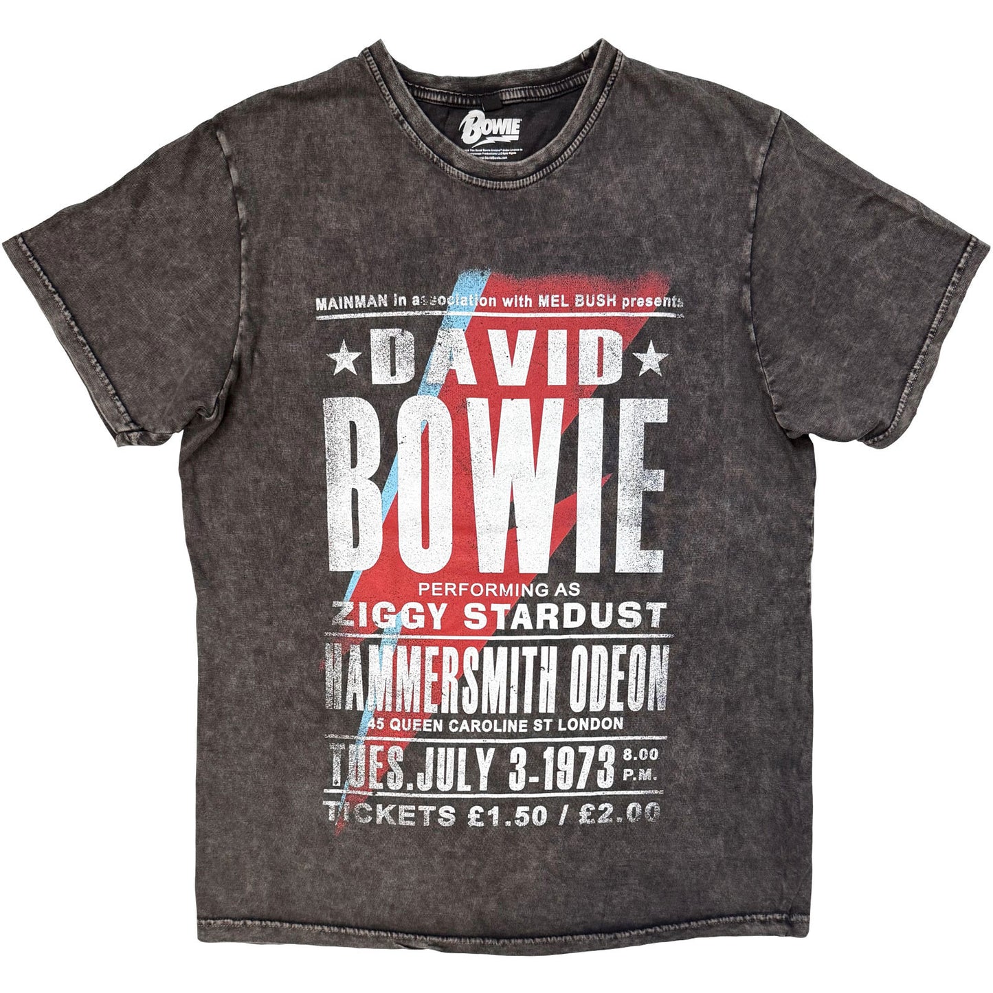 Een foto van een David Bowie T-Shirt