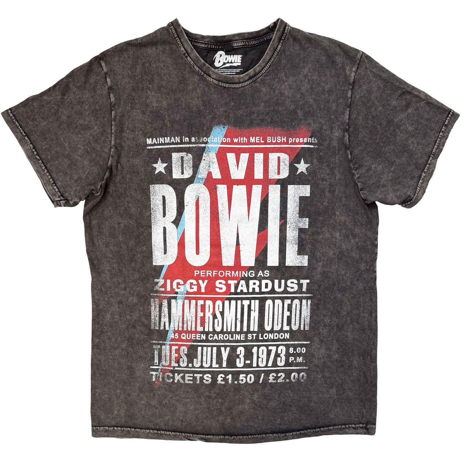 Een foto van een David Bowie T-Shirt