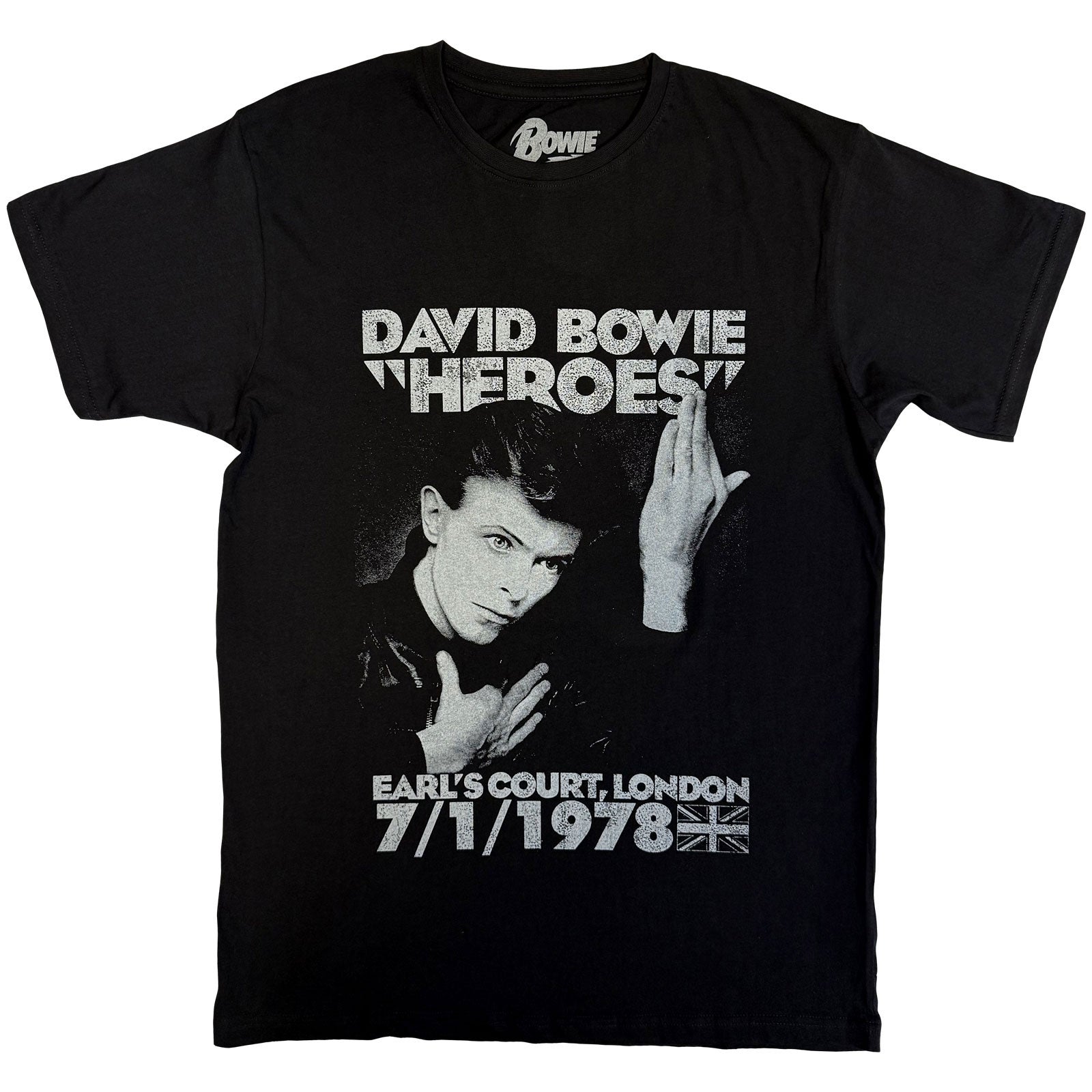 Een foto van een David Bowie T-Shirt