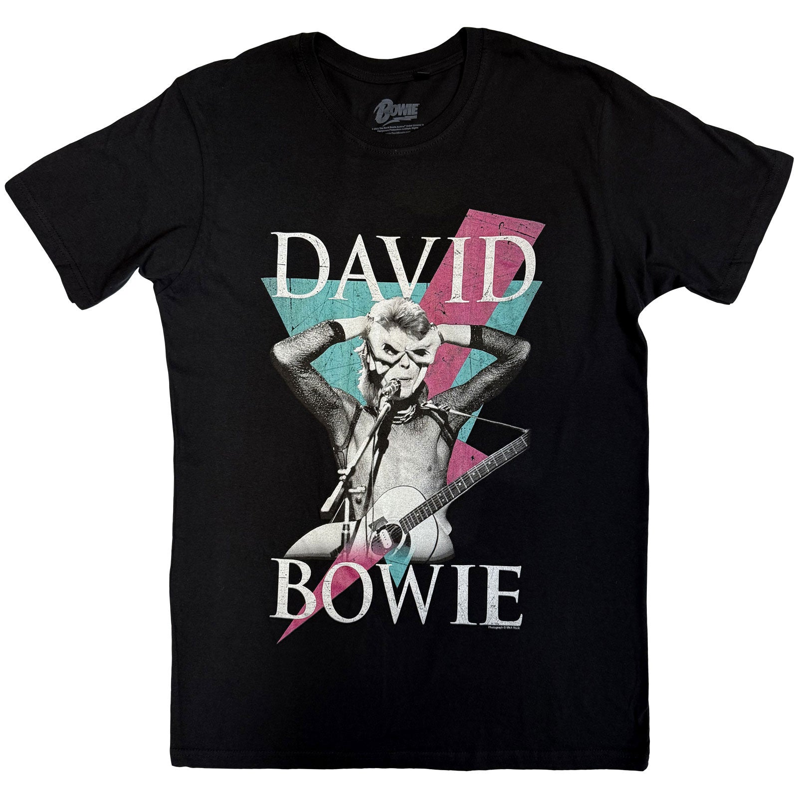 Een foto van een David Bowie T-Shirt
