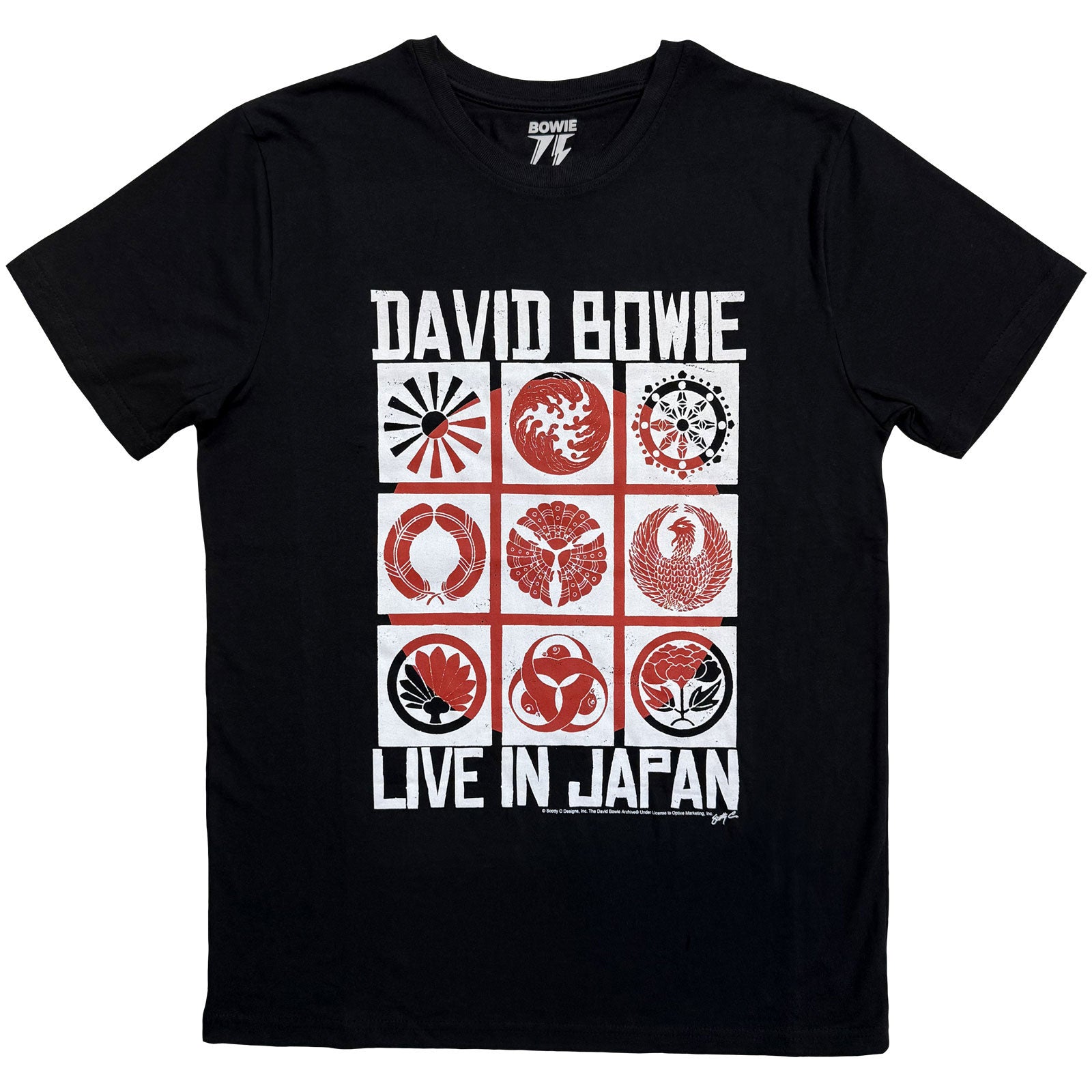Een foto van een David Bowie T-Shirt