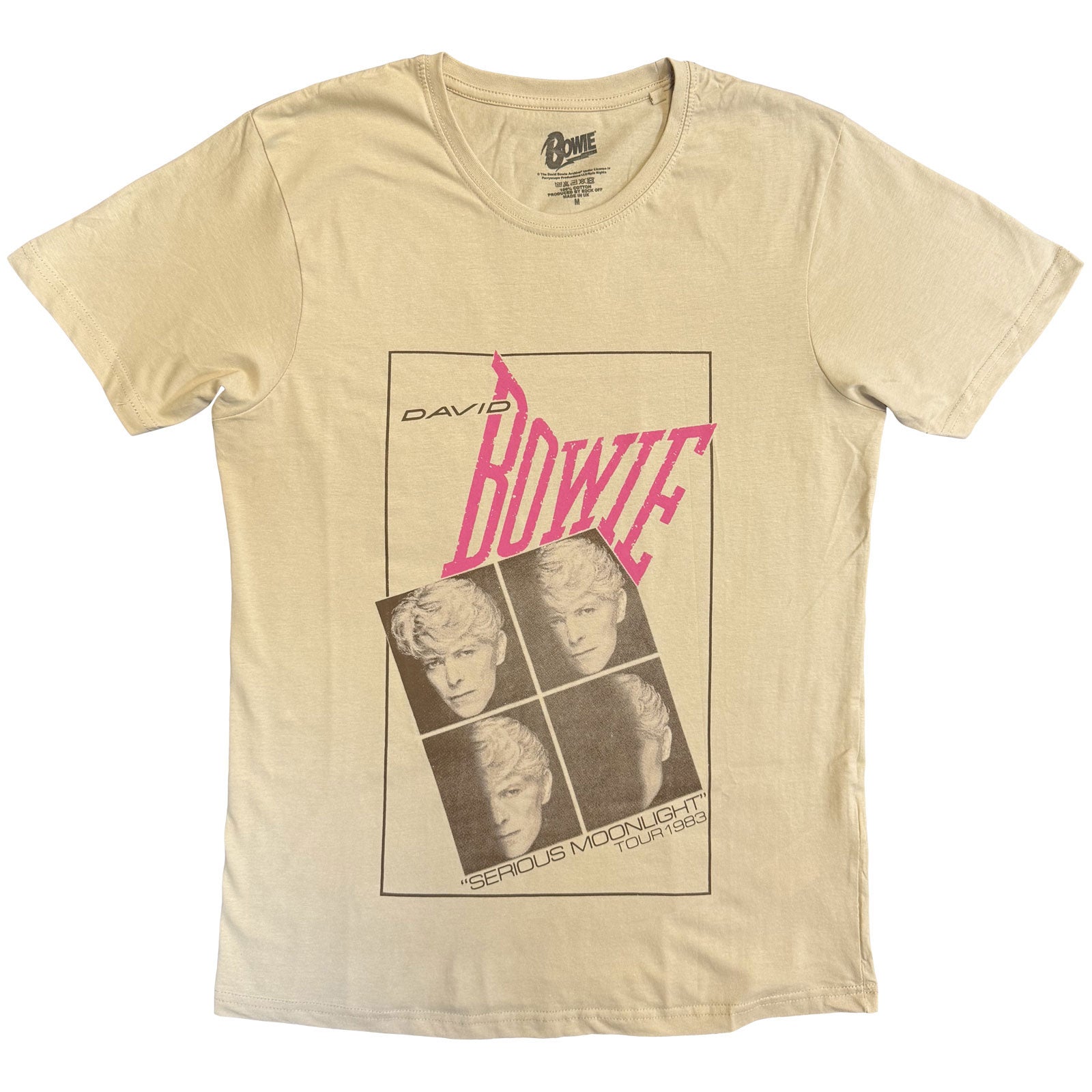 Een foto van een David Bowie T-Shirt