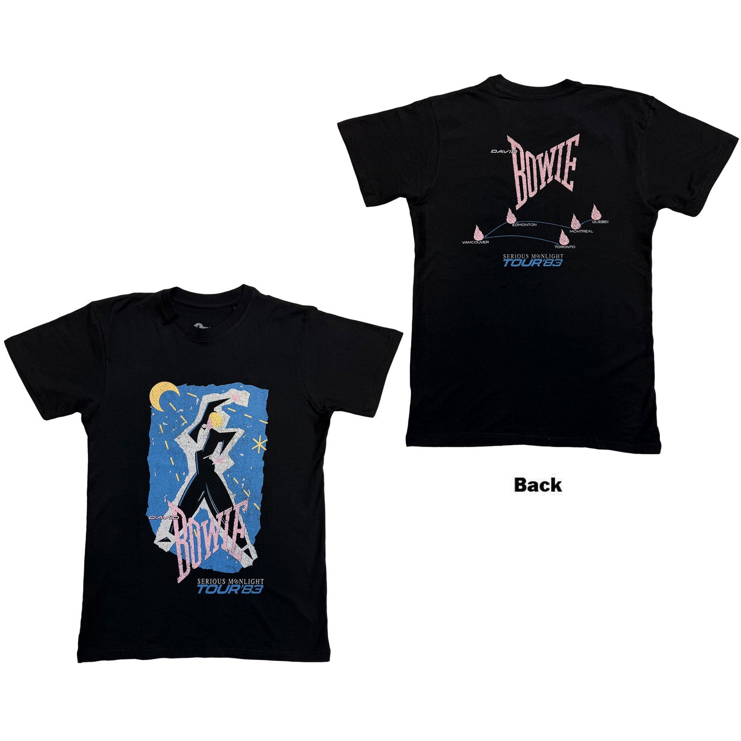 Een foto van een David Bowie T-Shirt
