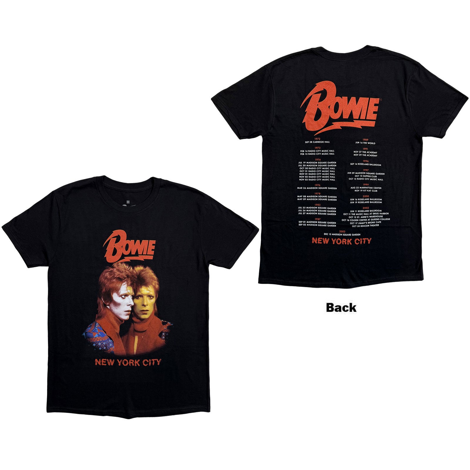 Een foto van een David Bowie T-Shirt