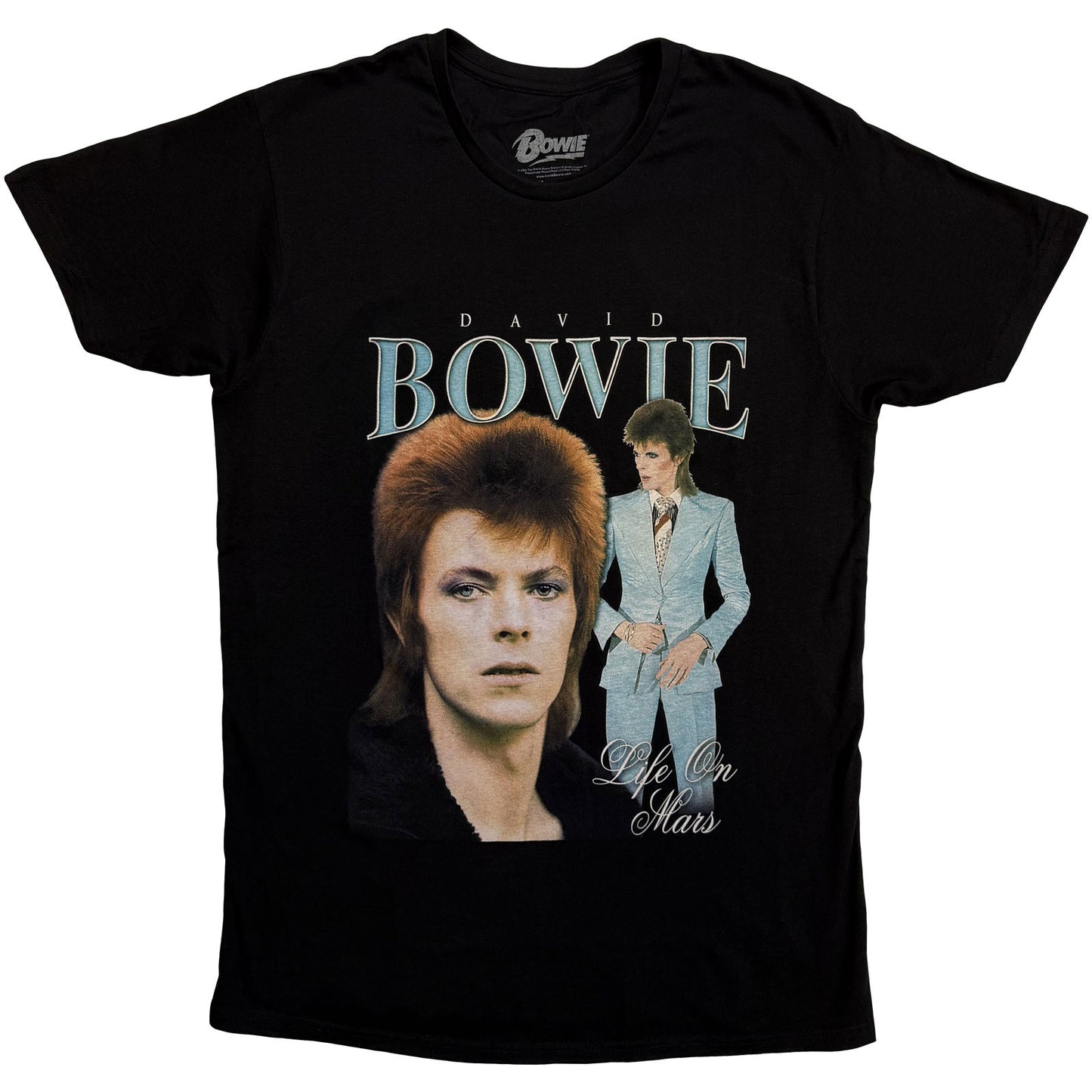 Een foto van een David Bowie T-Shirt
