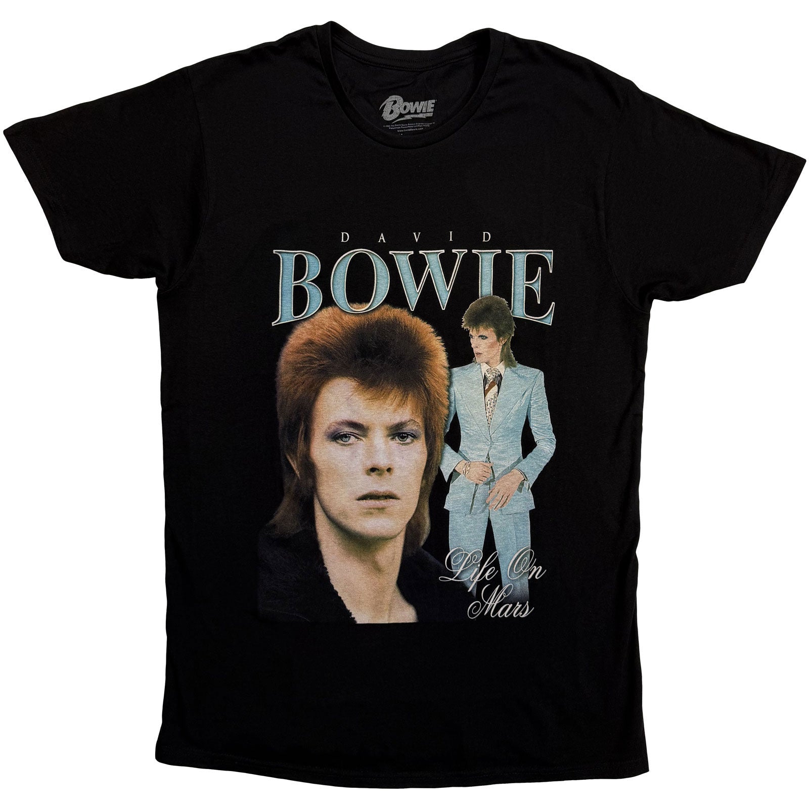 Een foto van een David Bowie T-Shirt