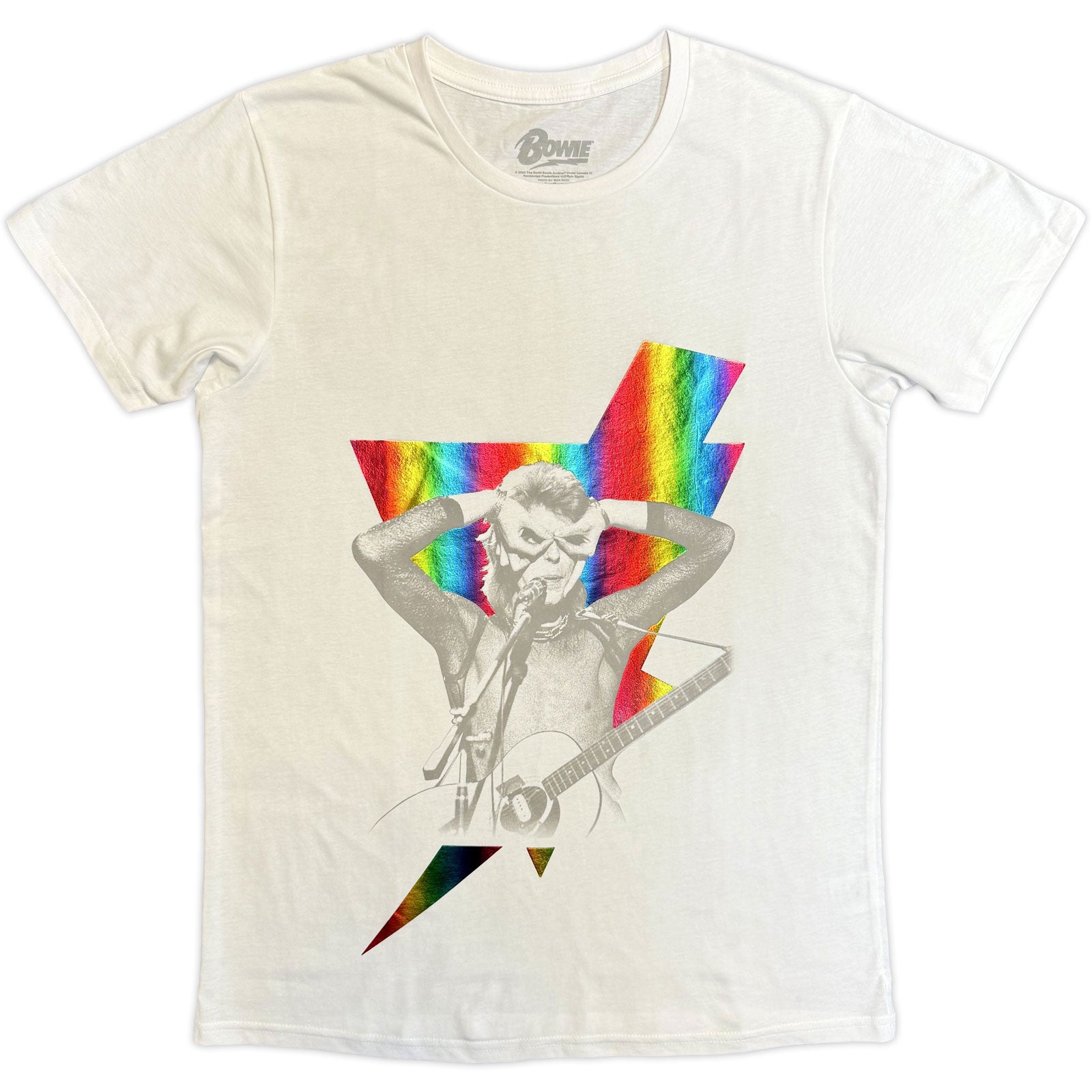 Een foto van een David Bowie T-Shirt