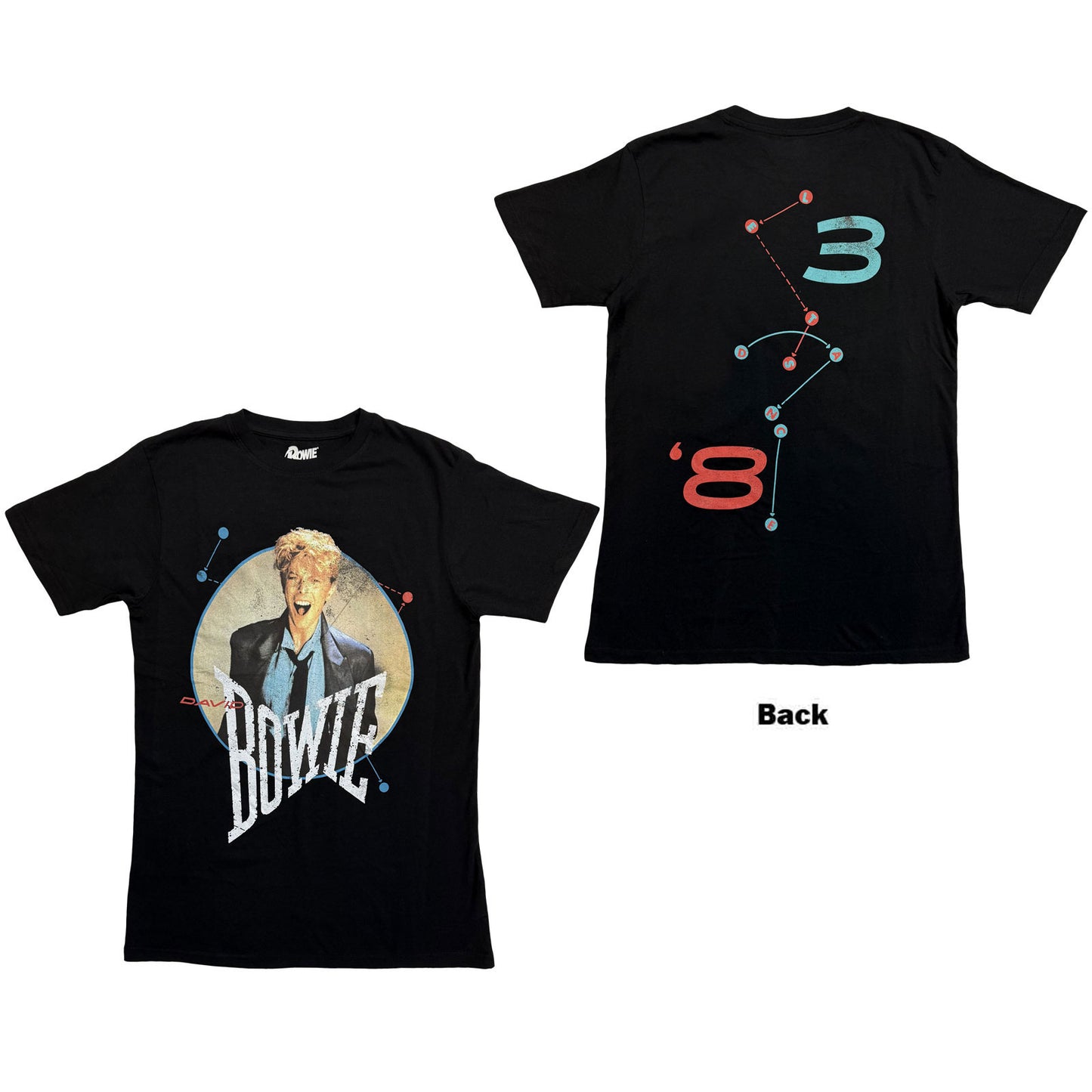 Een foto van een David Bowie T-Shirt