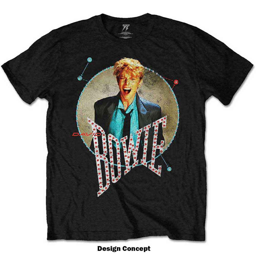 Een foto van een David Bowie T-Shirt