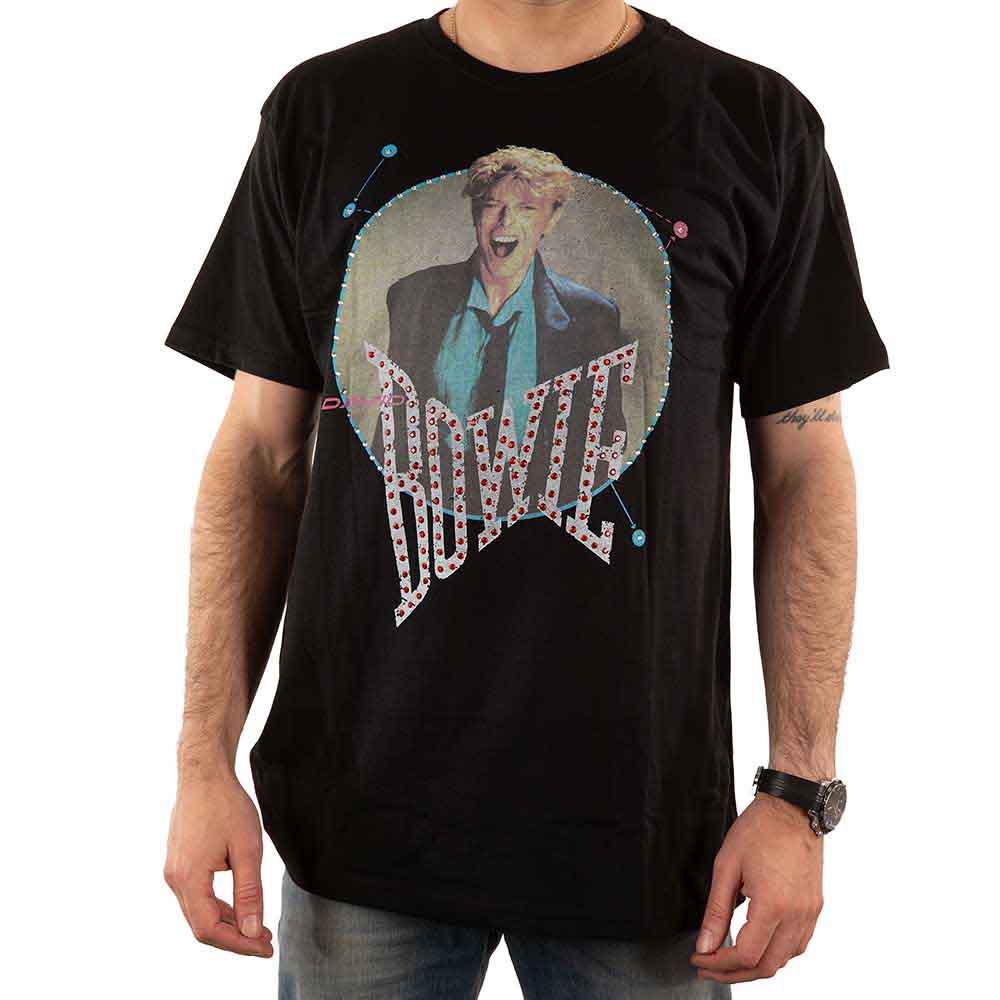 Een foto van een David Bowie T-Shirt