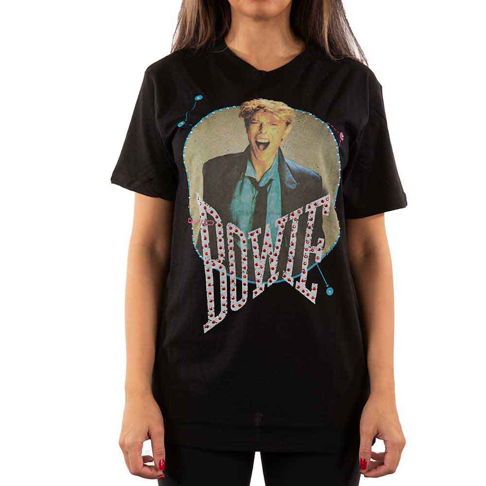 Een foto van een David Bowie T-Shirt