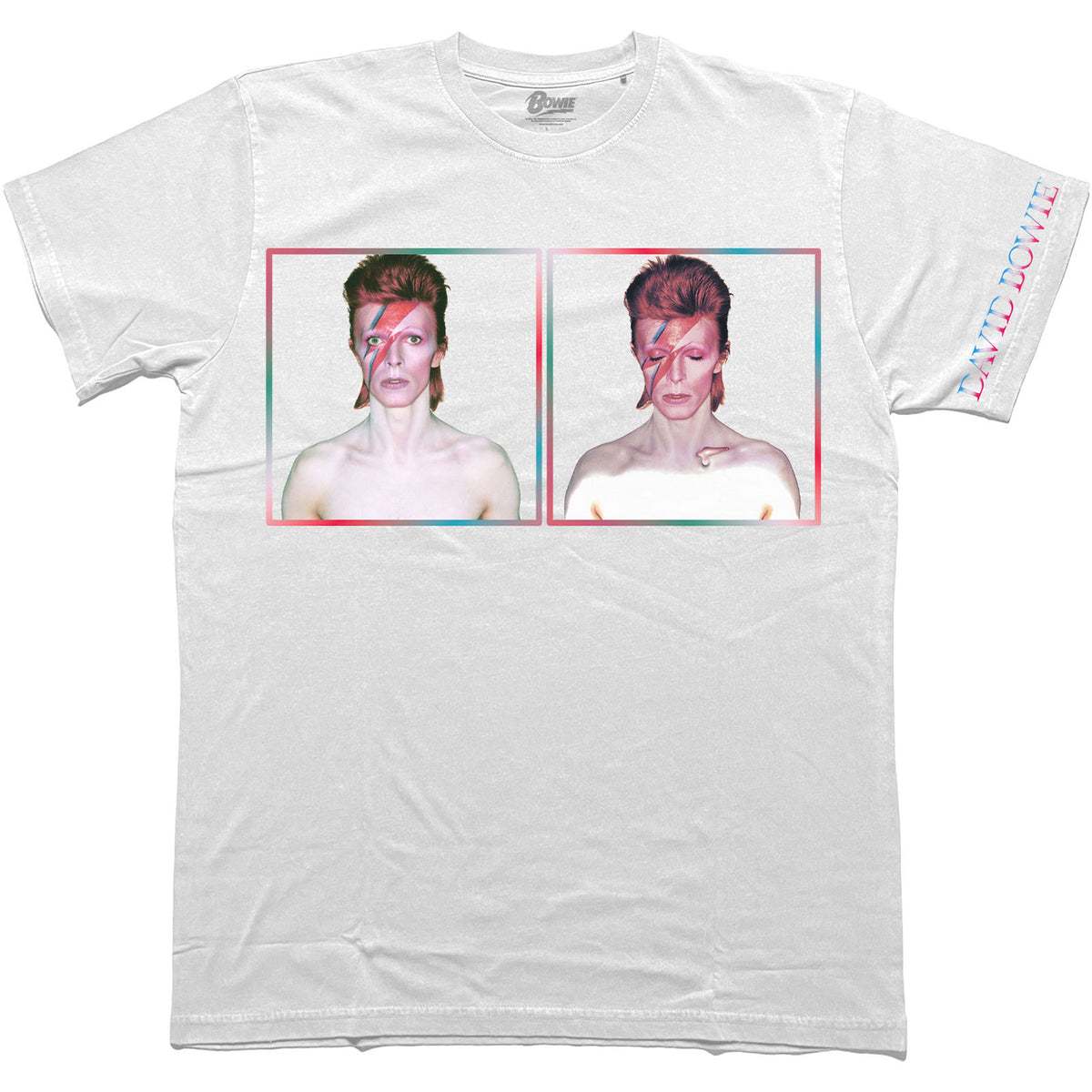 Een foto van een David Bowie T-Shirt