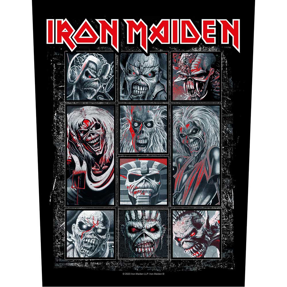Een foto van een Iron Maiden Achter Patch