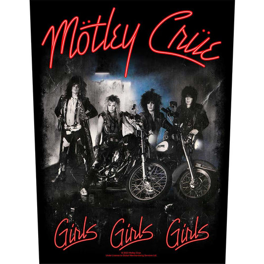 Een foto van een Motley Crue Achter Patch