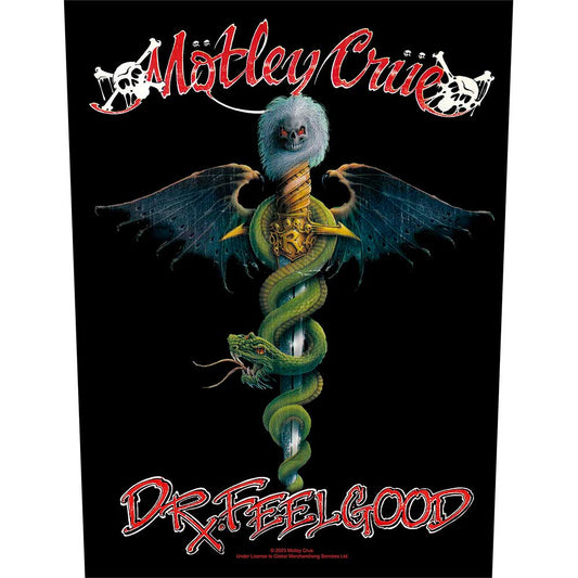 Een foto van een Motley Crue Achter Patch