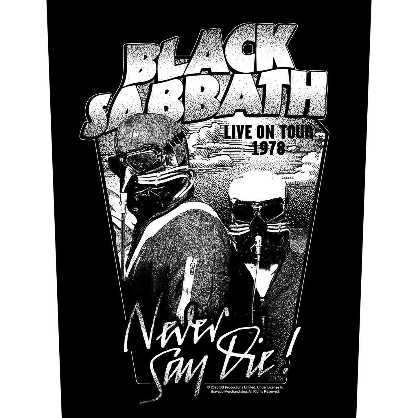 Een foto van een Black Sabbath Achter Patch