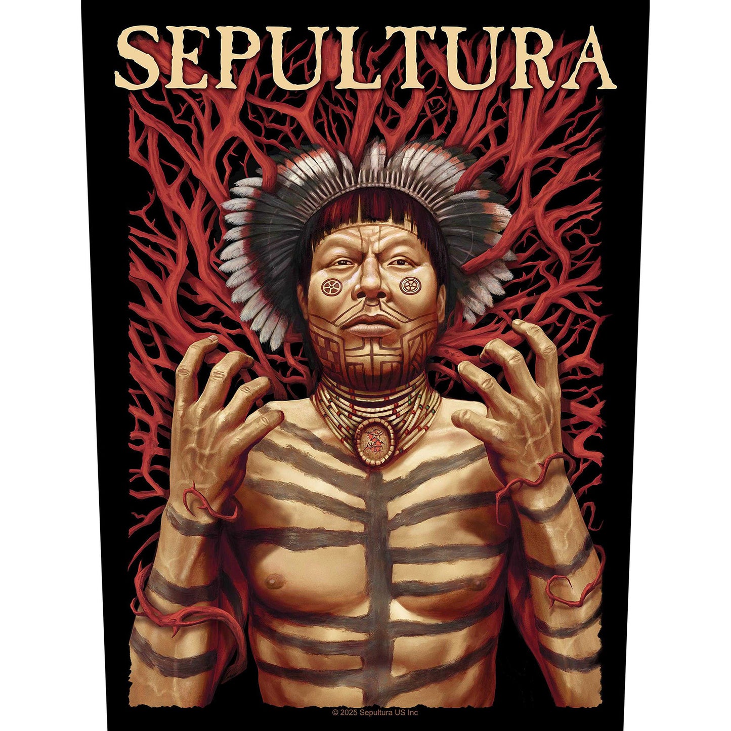 Een foto van een Sepultura Patch