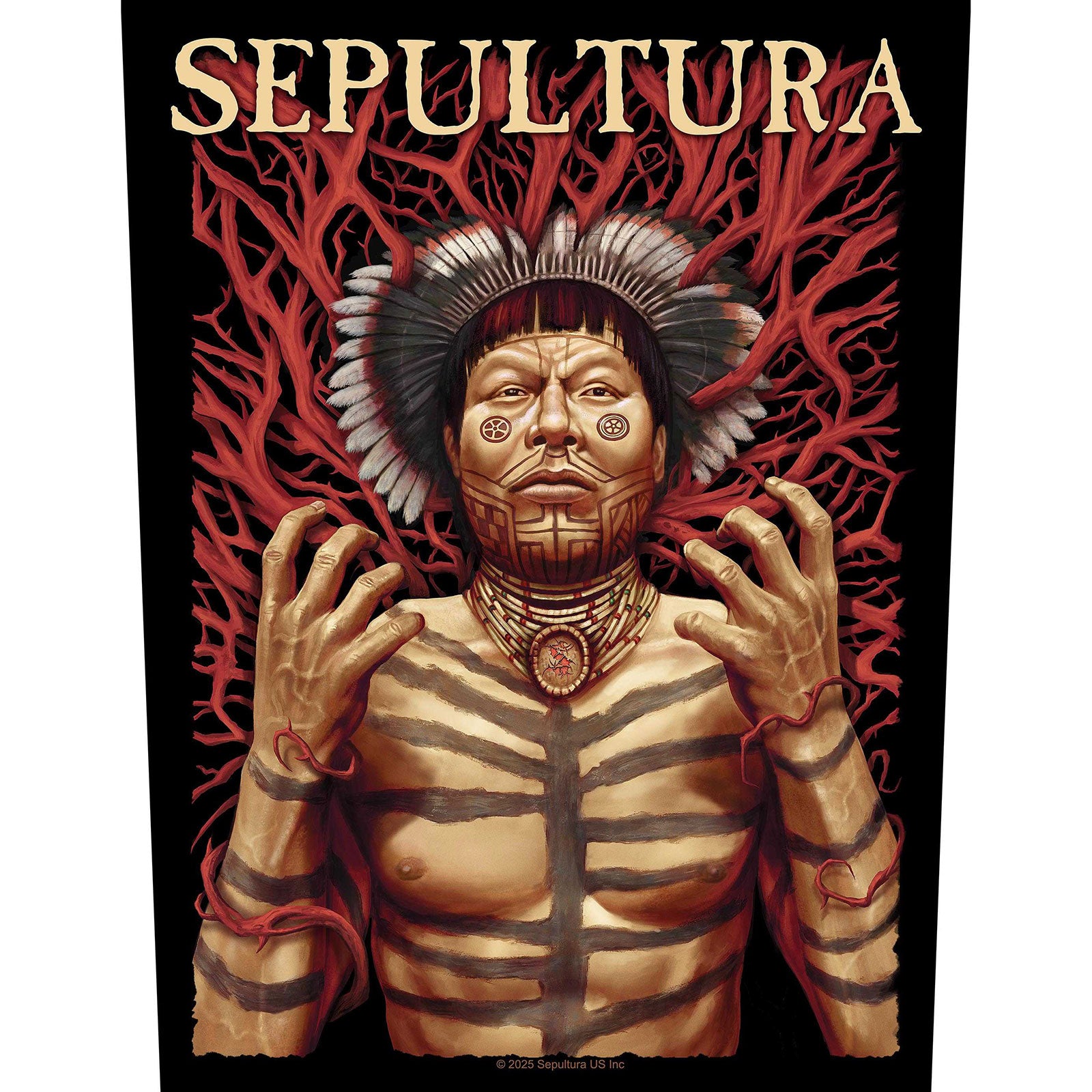Een foto van een Sepultura Patch
