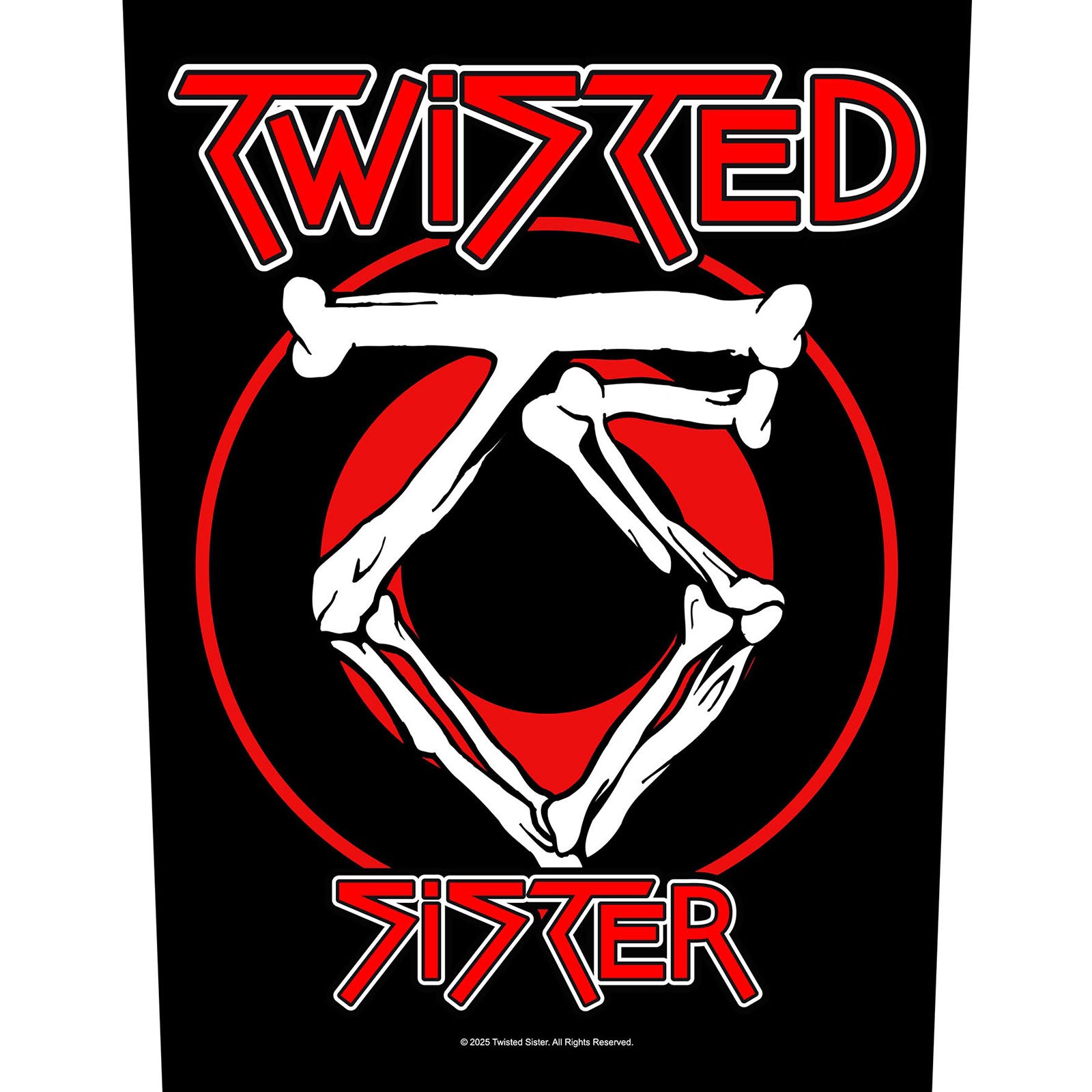 Een foto van een Twisted Sister Patch