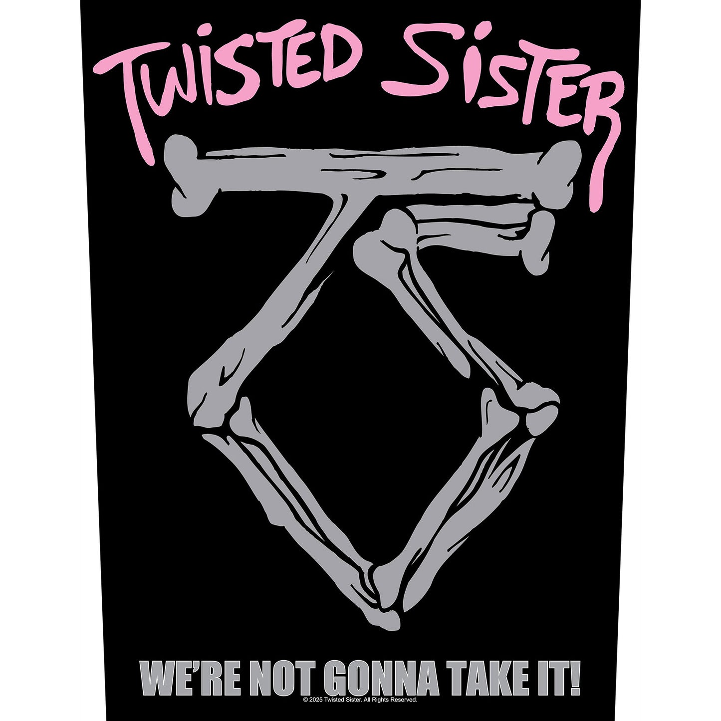 Een foto van een Twisted Sister Patch