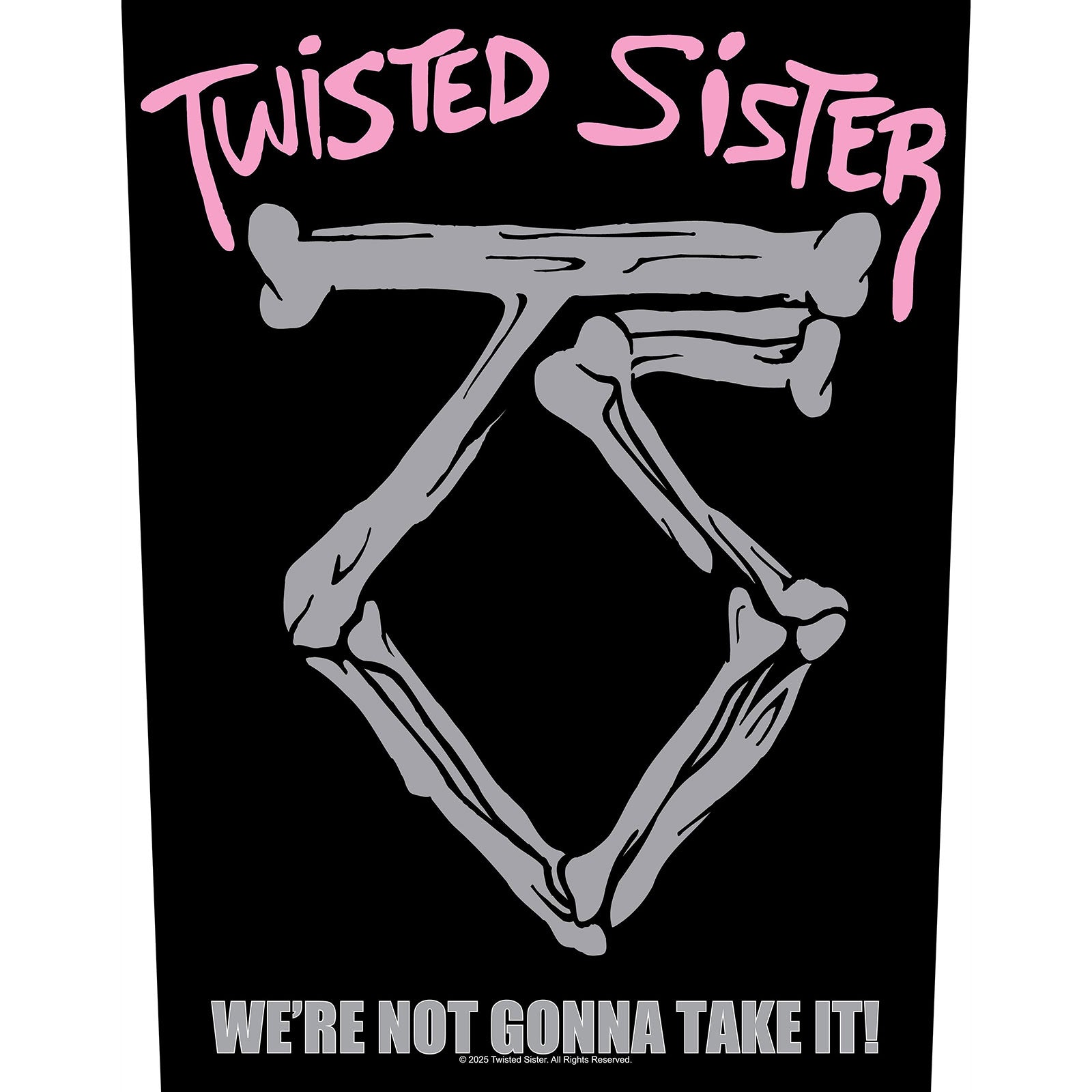 Een foto van een Twisted Sister Patch