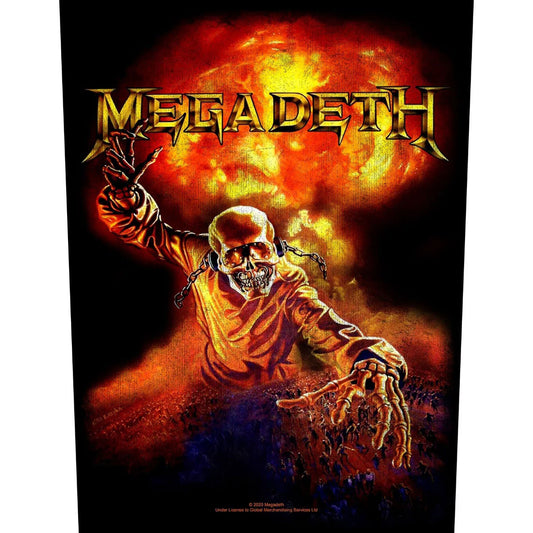 Een foto van een Megadeth Achterpatch