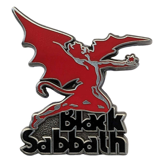Een foto van een Black Sabbath Speld Badge