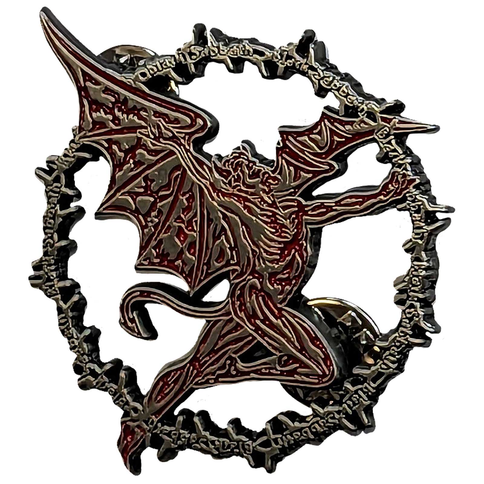 Een foto van een Black Sabbath Speld Badge
