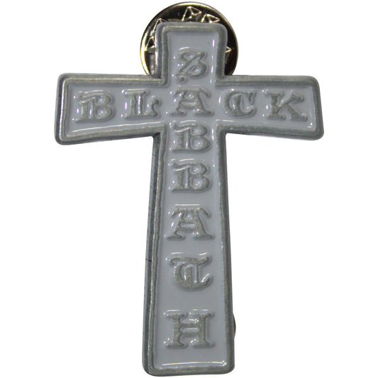 Een foto van een Black Sabbath Speld Badge
