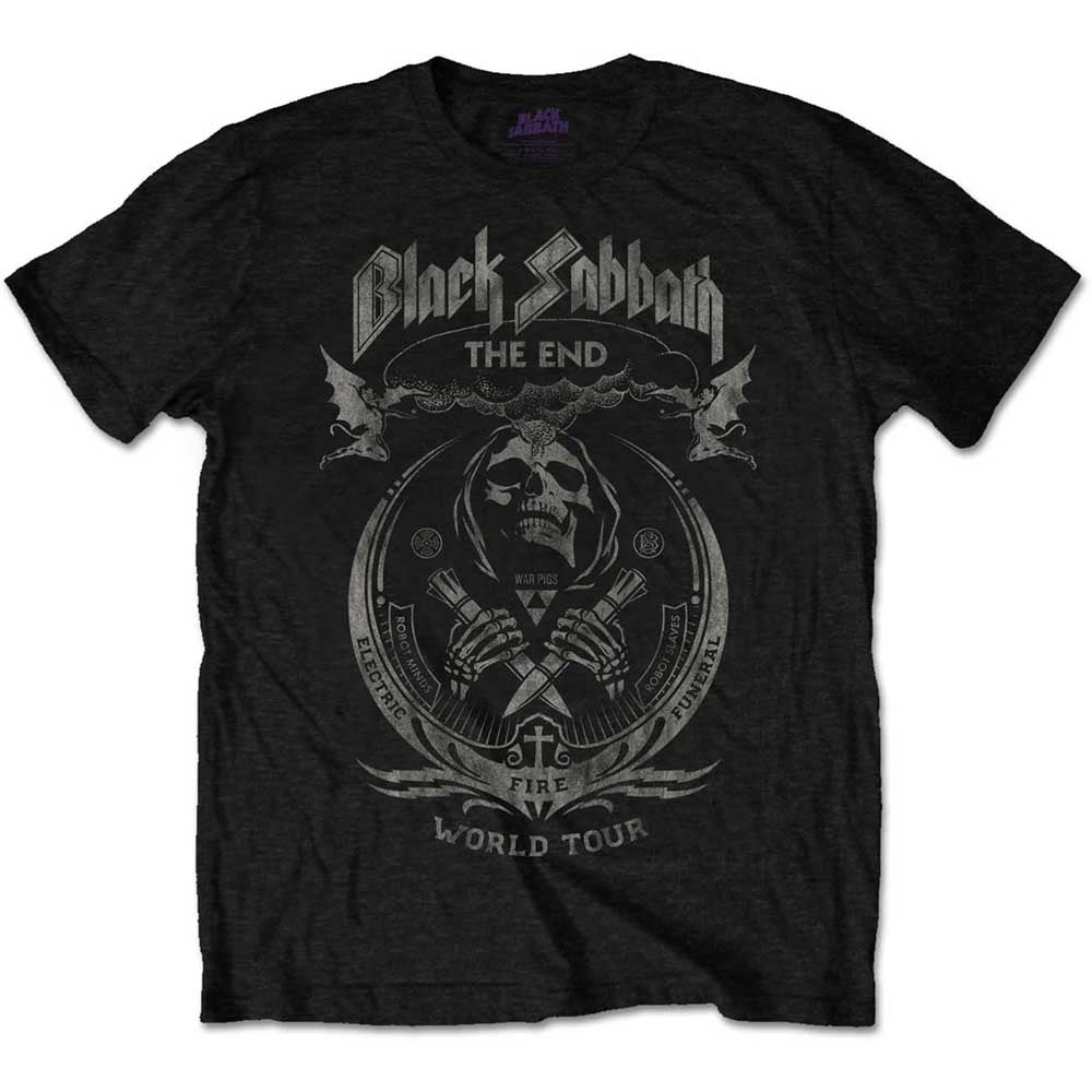 Black Sabbath Unisex T-Shirt: The End Mushroom Cloud (XXX- Large) T-Shirt
