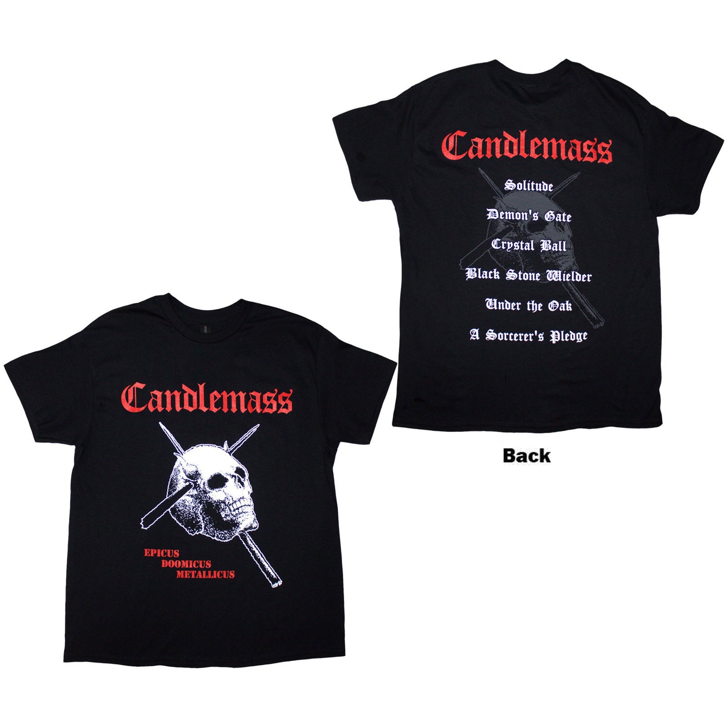 Een foto van een Candlemass T-Shirt