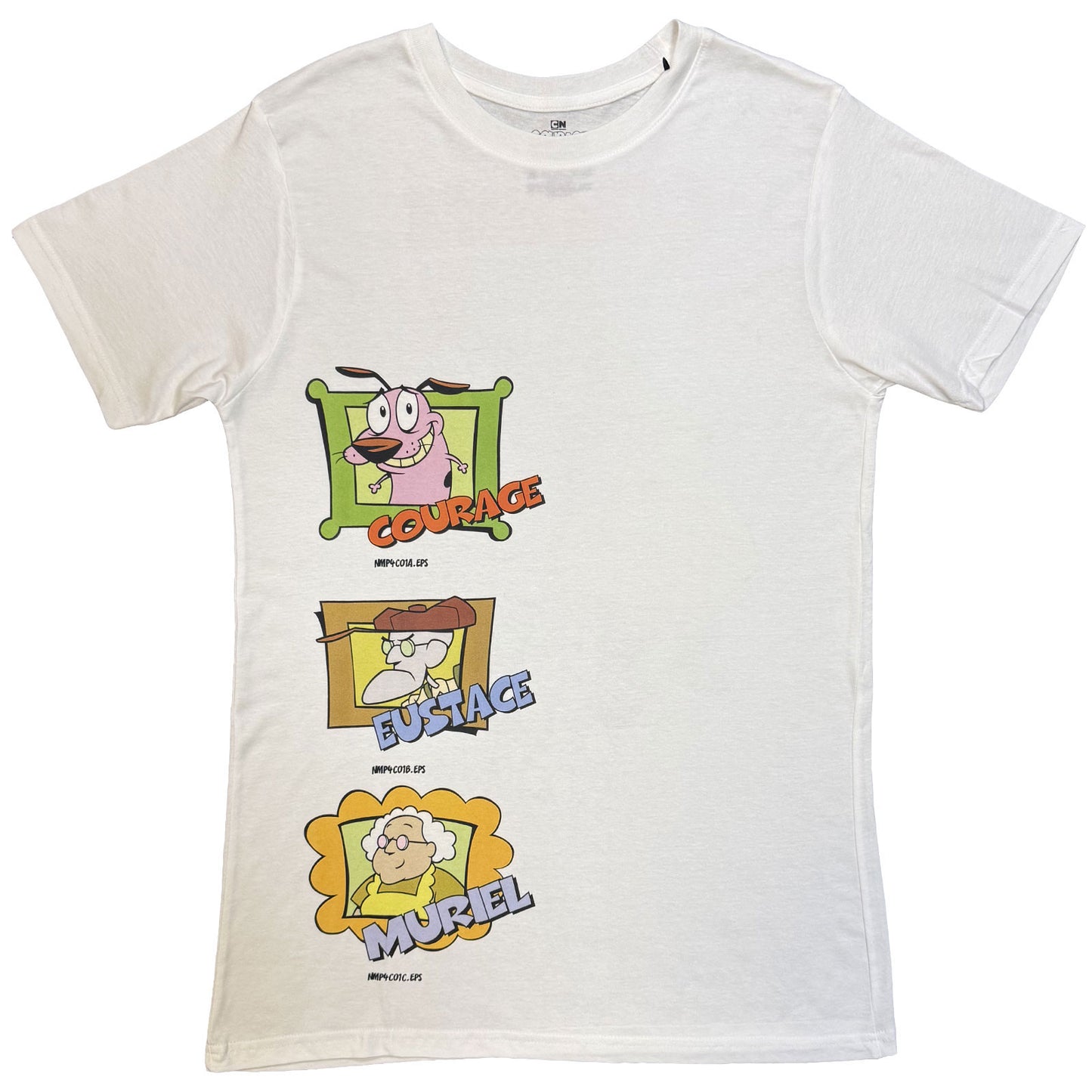 Een foto van een Courage The Cowardly Dog T-Shirt