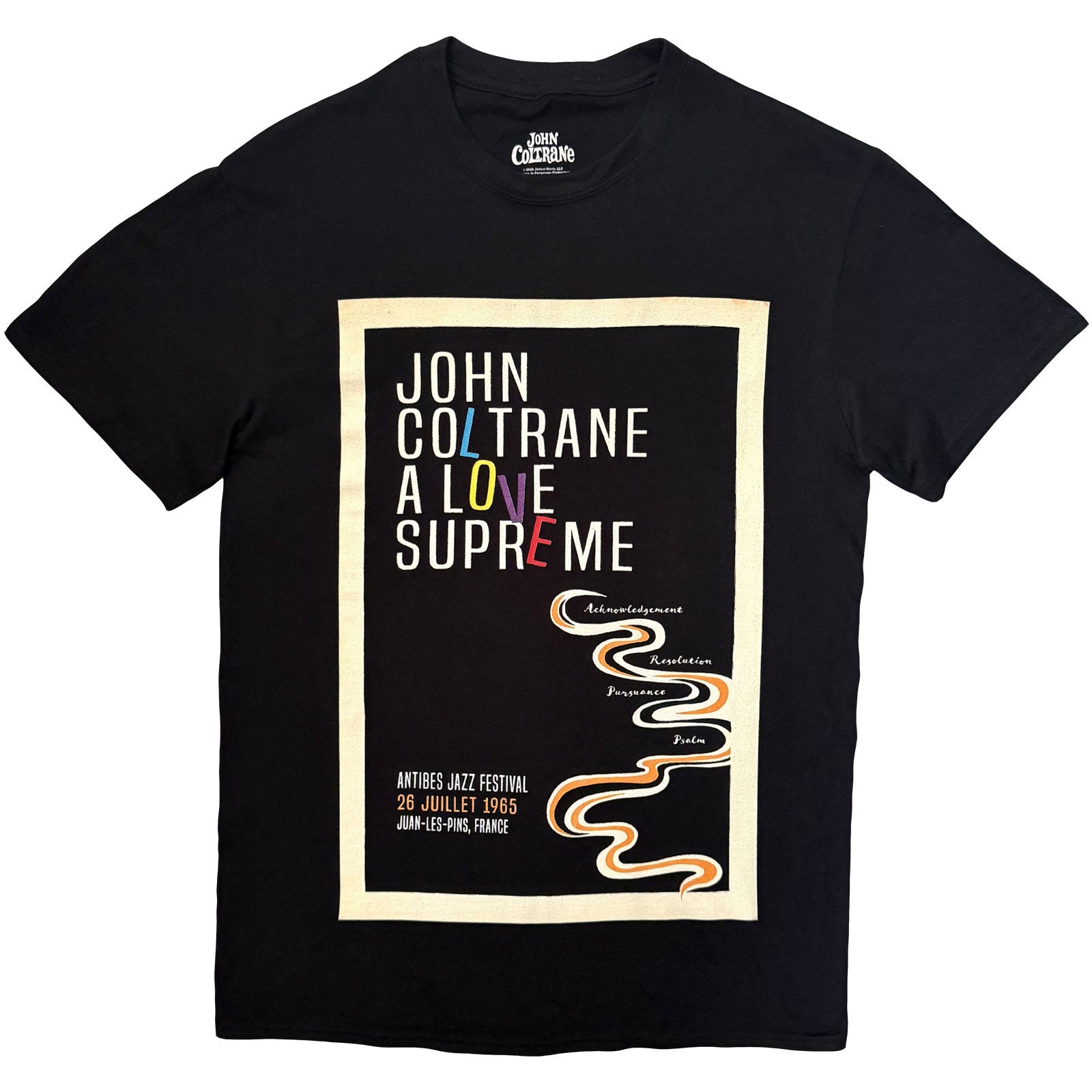 Een foto van een John Coltrane T-Shirt