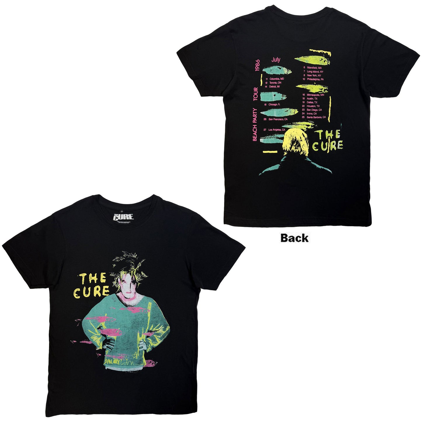 Een foto van een The Cure T-Shirt
