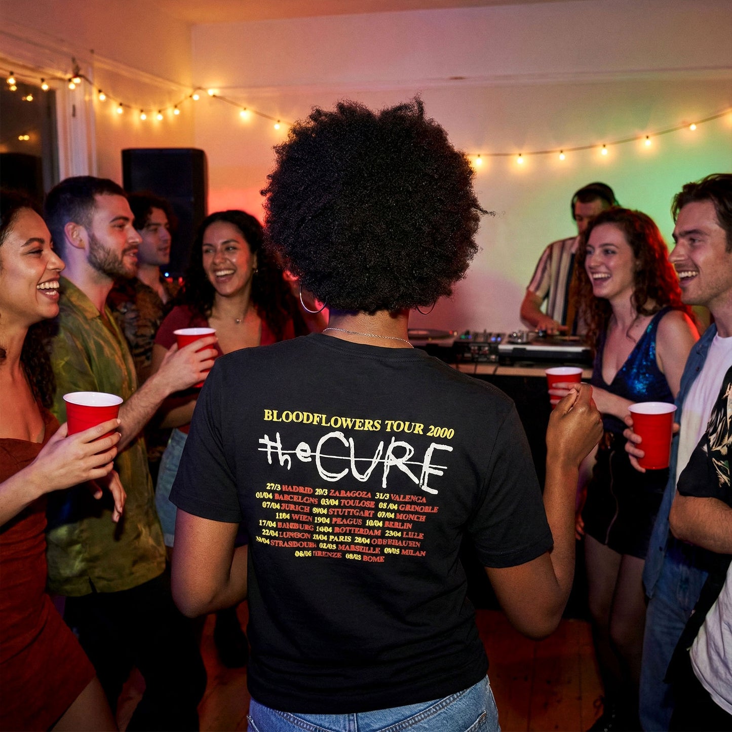 Een foto van een The Cure T-Shirt