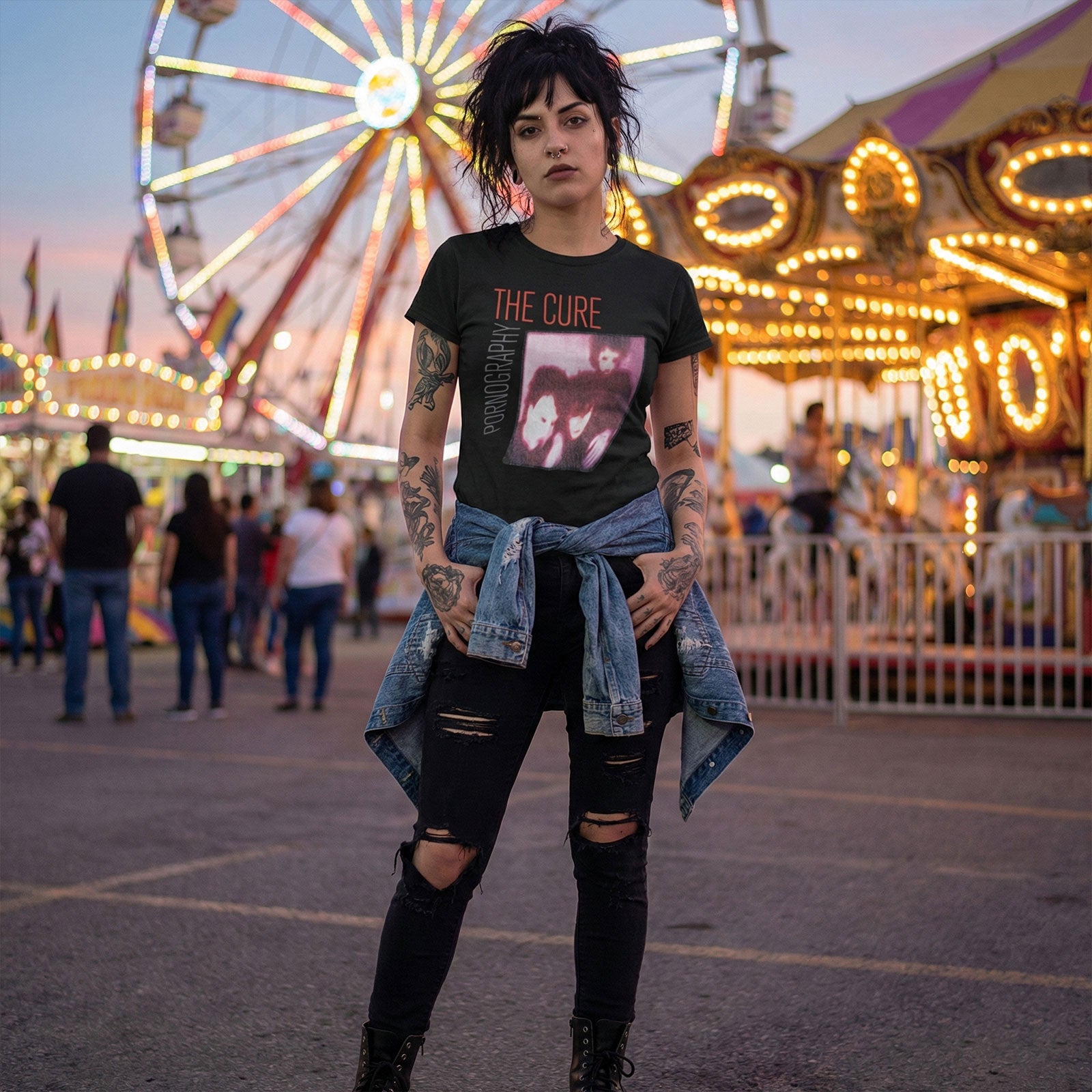 Een foto van een The Cure T-Shirt