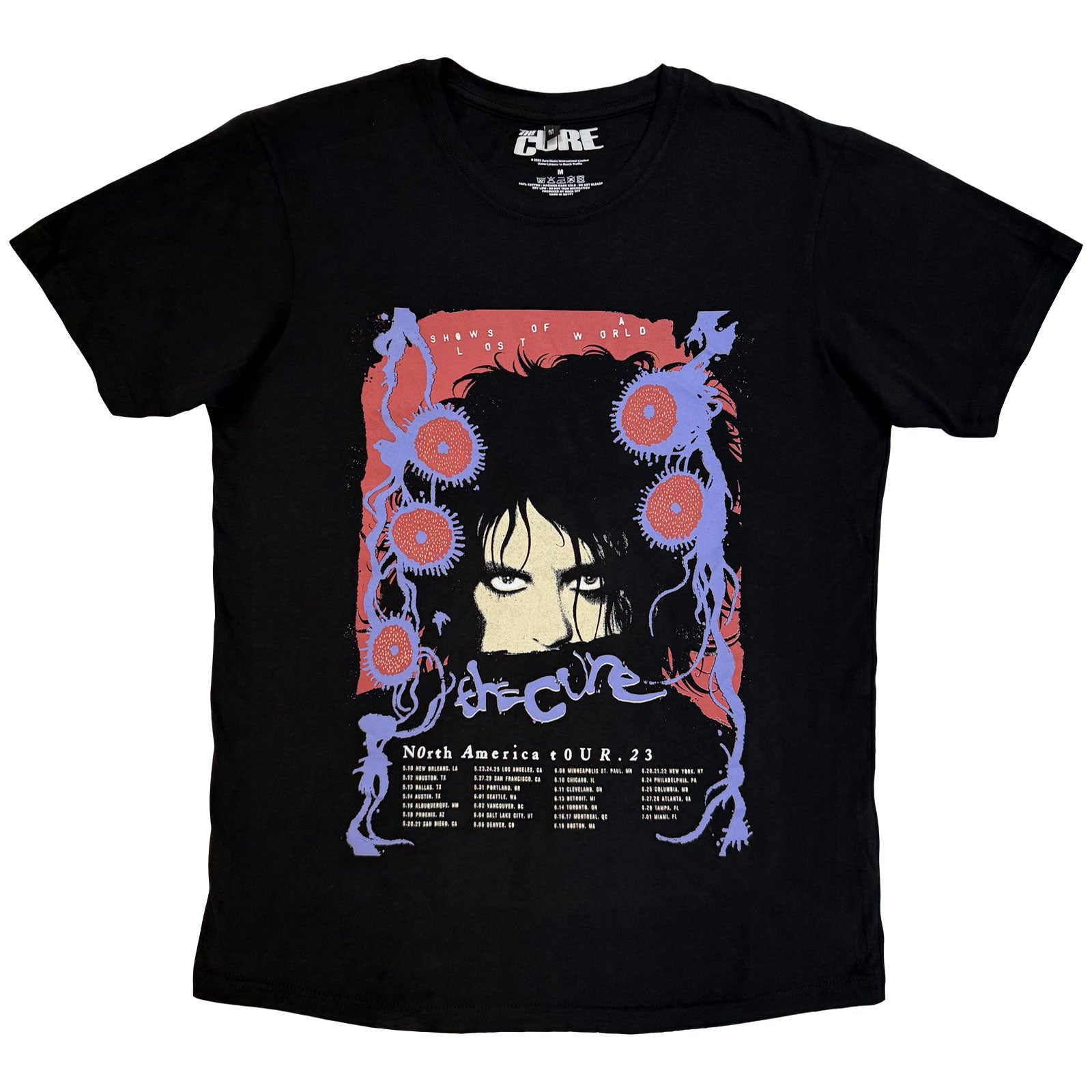 Een foto van een The Cure T-Shirt