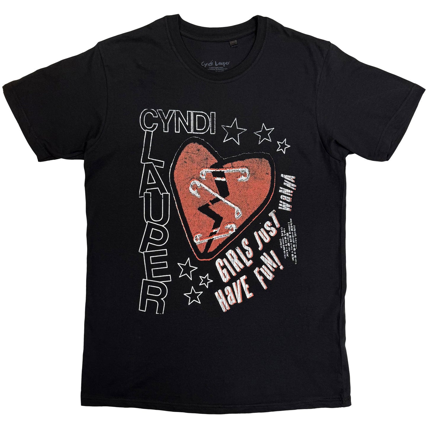 Een foto van een Cyndi Lauper T-Shirt