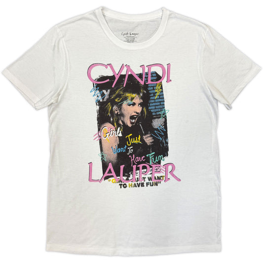 Een foto van een Cyndi Lauper T-Shirt