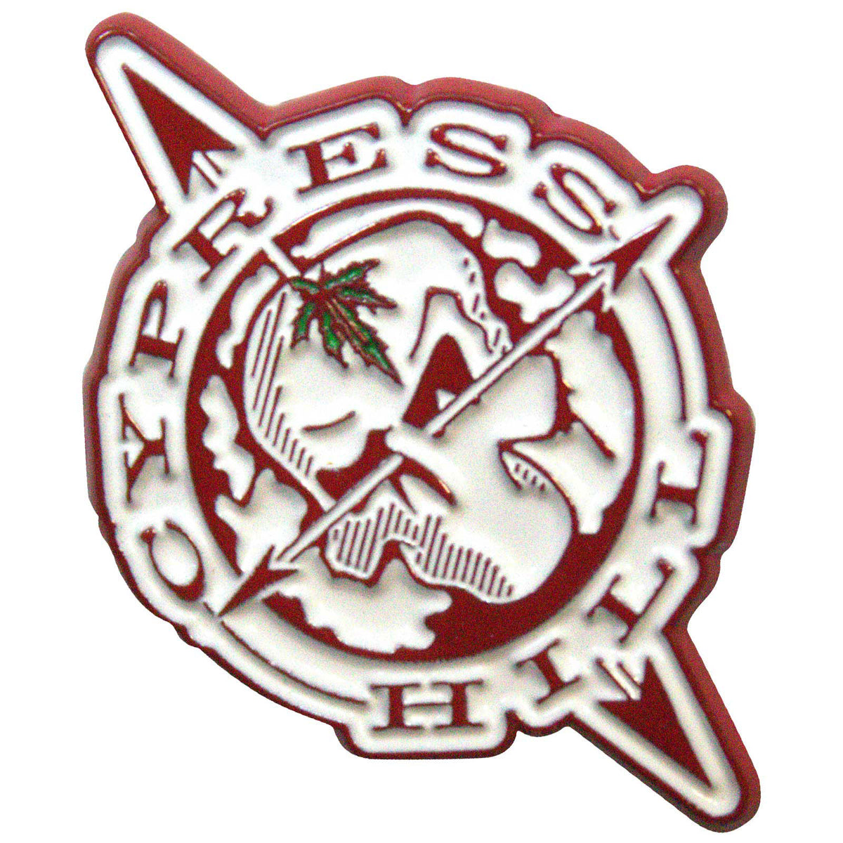 Een foto van een Cypress Hill Speld Badge