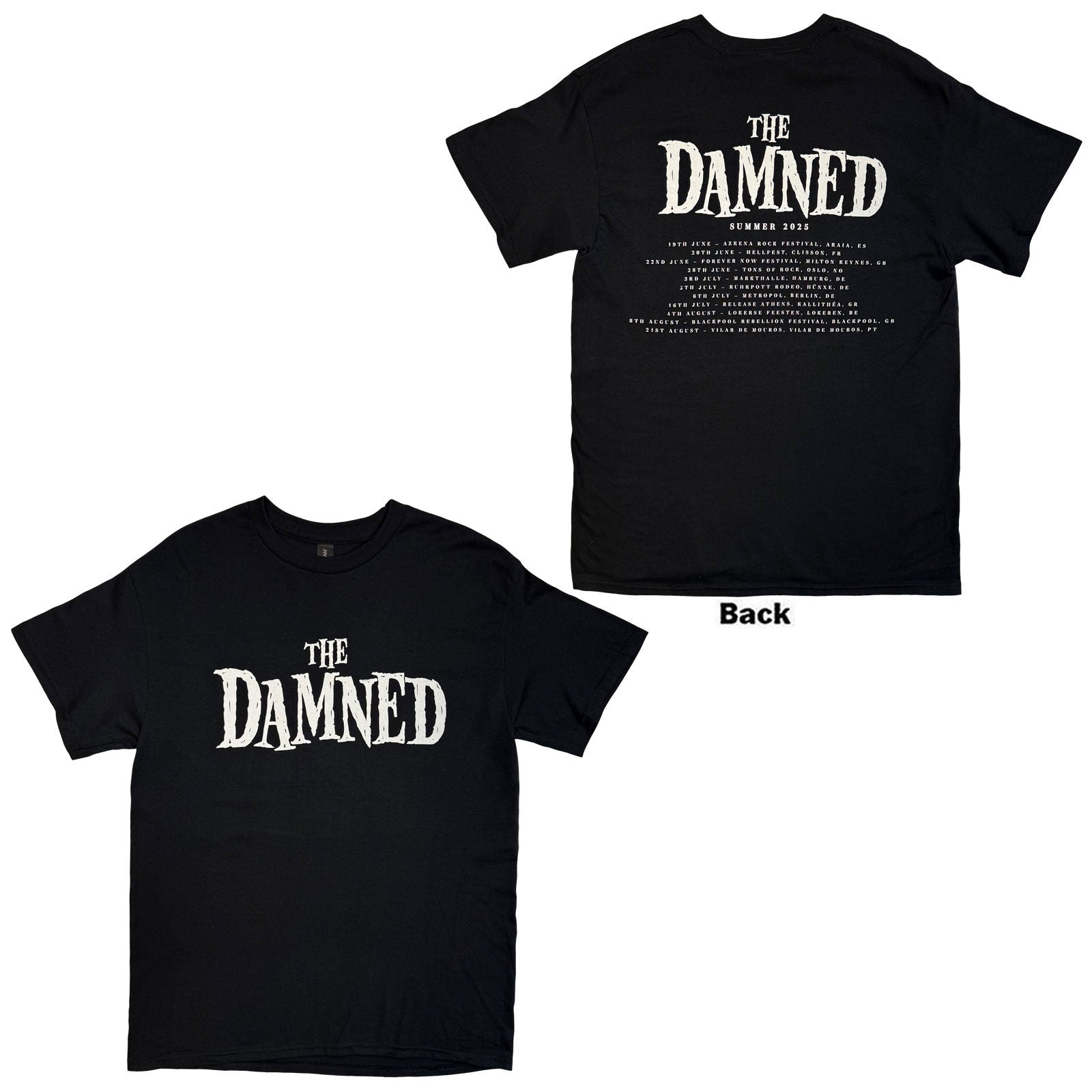 Een foto van een The Damned T-Shirt