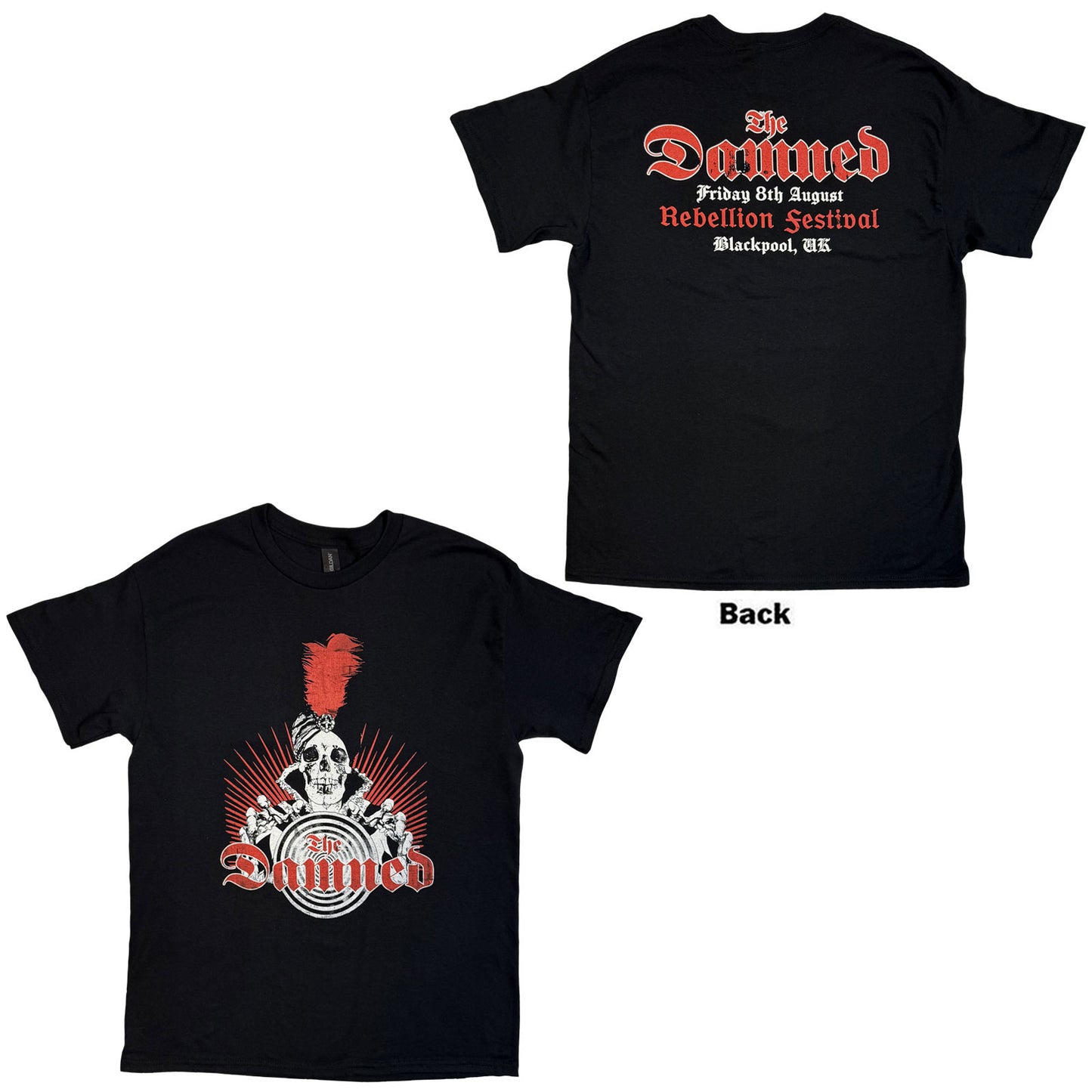 Een foto van een The Damned T-Shirt