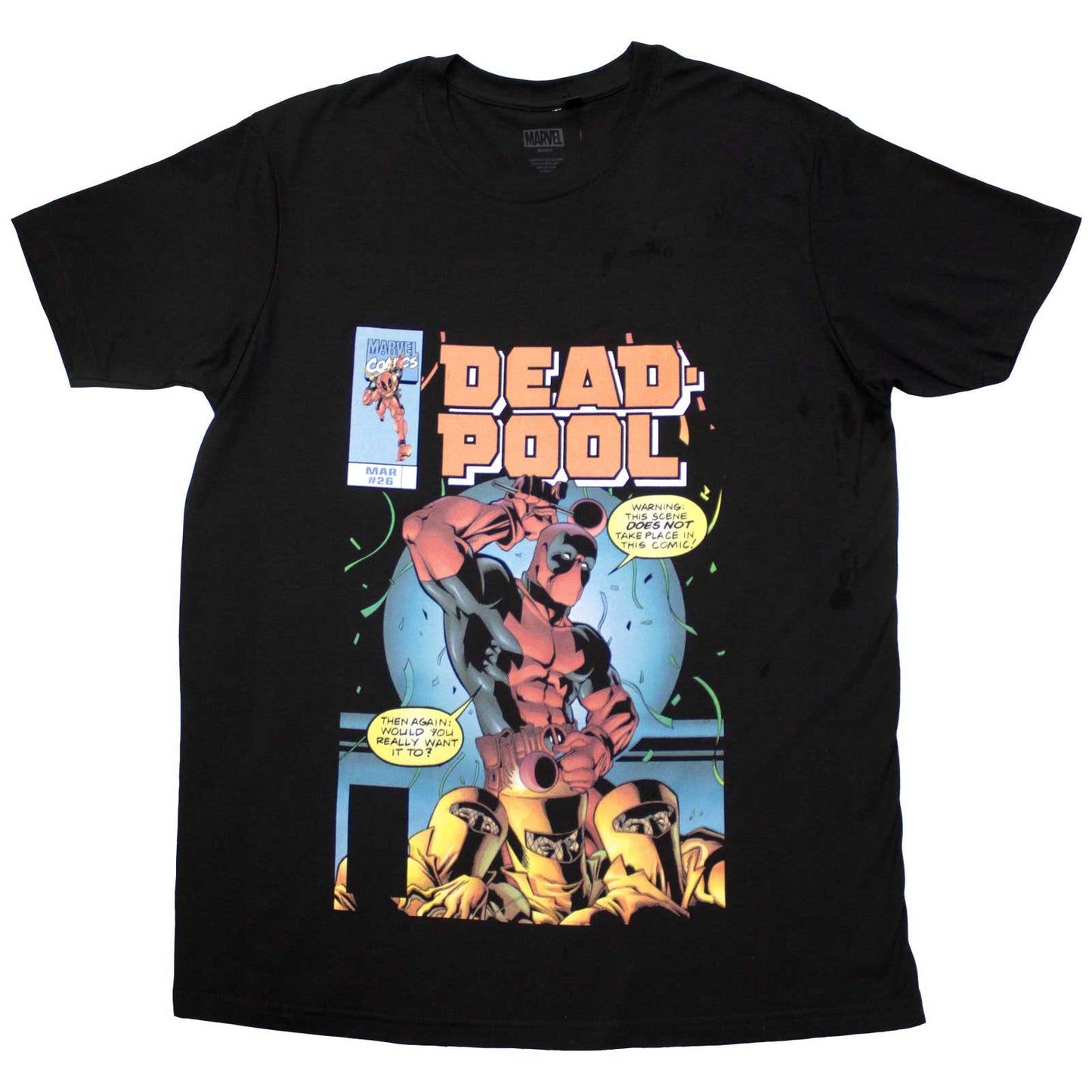 Een foto van een Marvel Comics T-Shirt