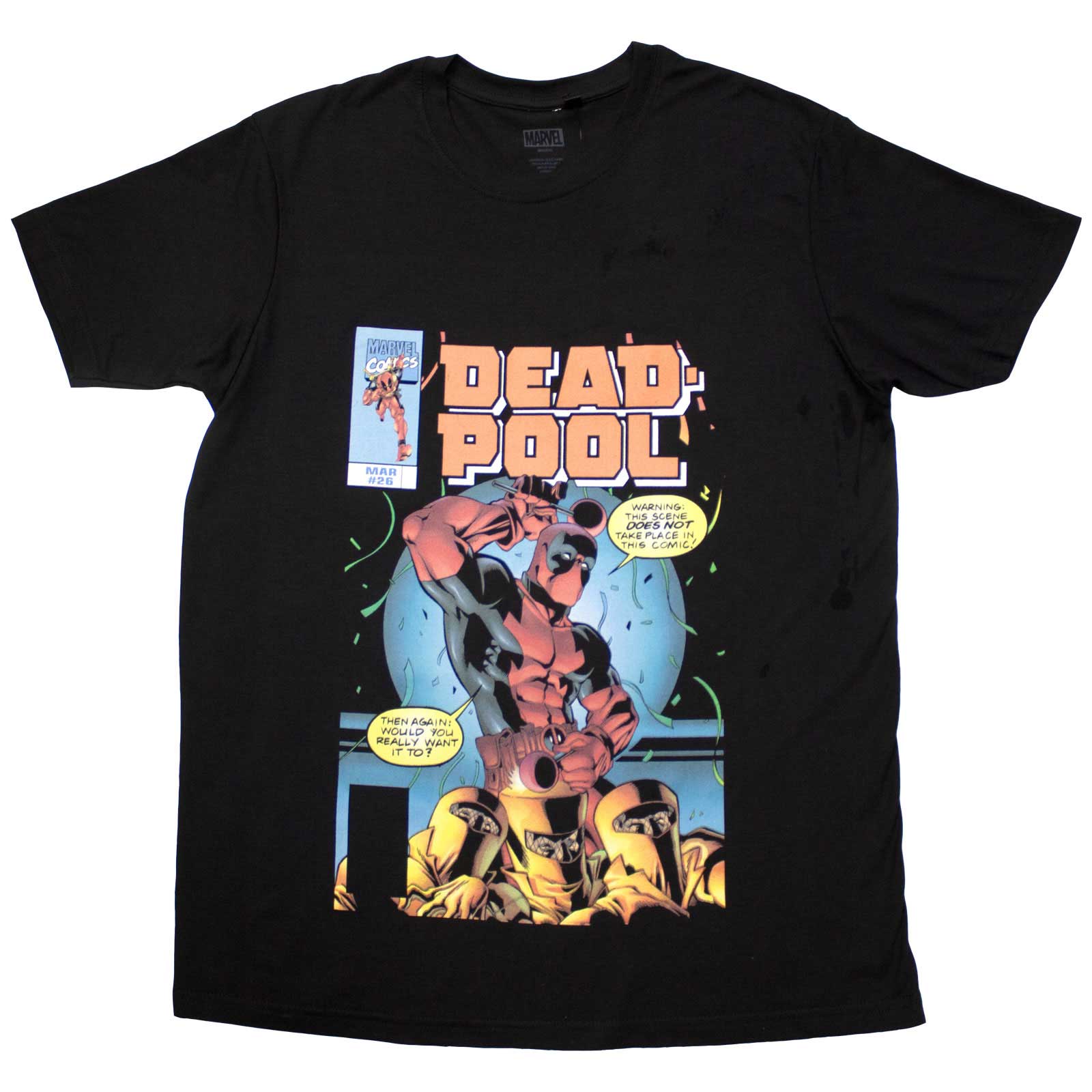 Een foto van een Marvel Comics T-Shirt